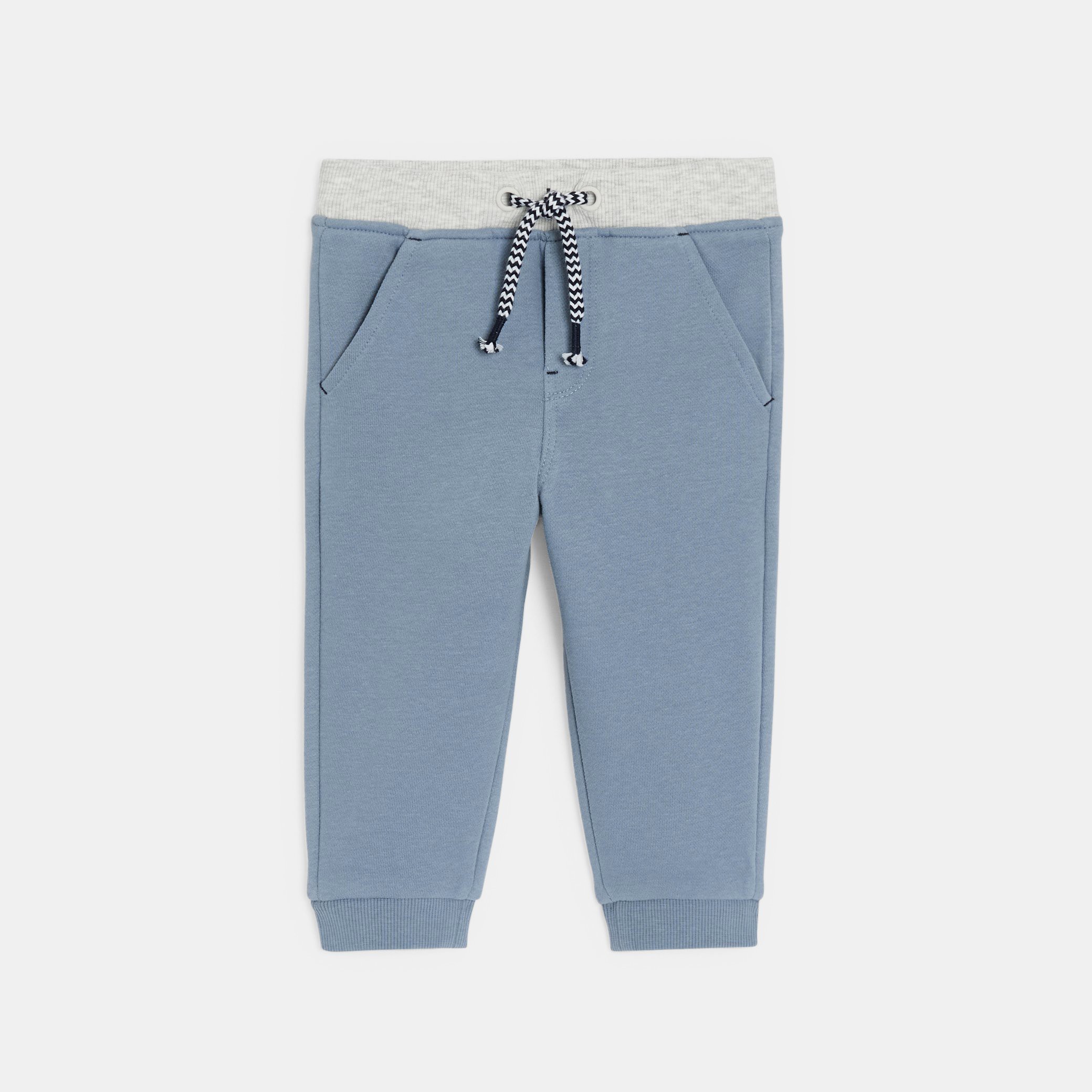 Pantalon jogging vert bébé garçon - Bleu horizon