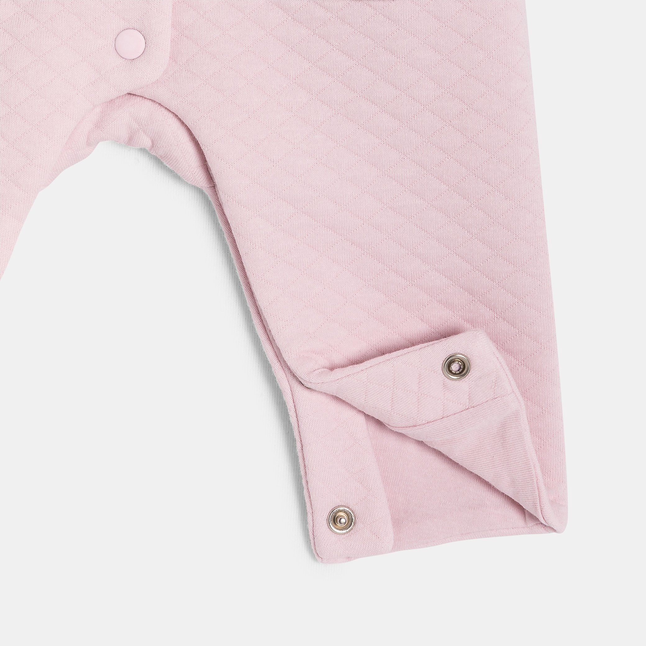 Ensemble salopette rose et body imprimé bébé fille - Rose rêve