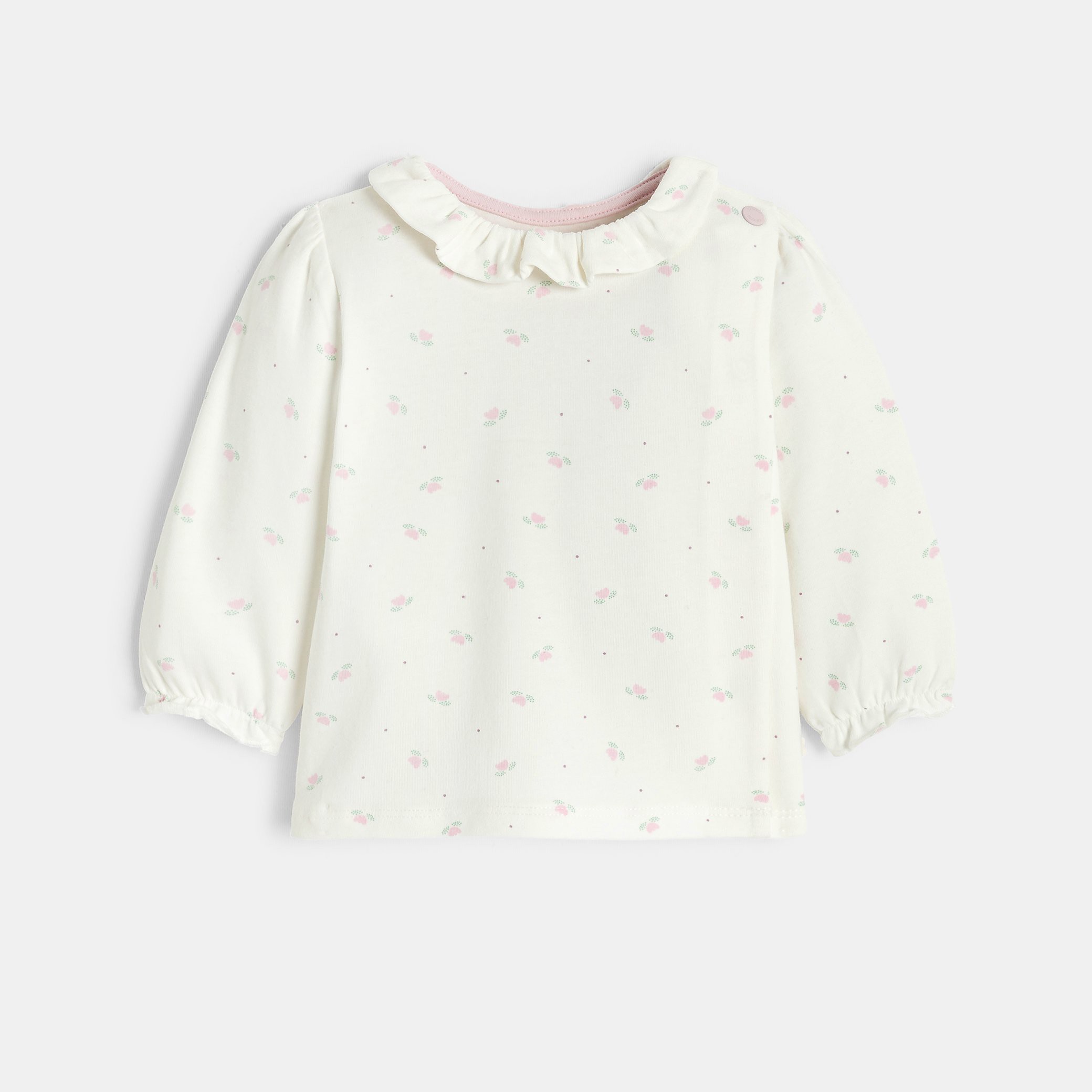 Ensemble imprimé fleuri rose bébé fille - Imprimé rose