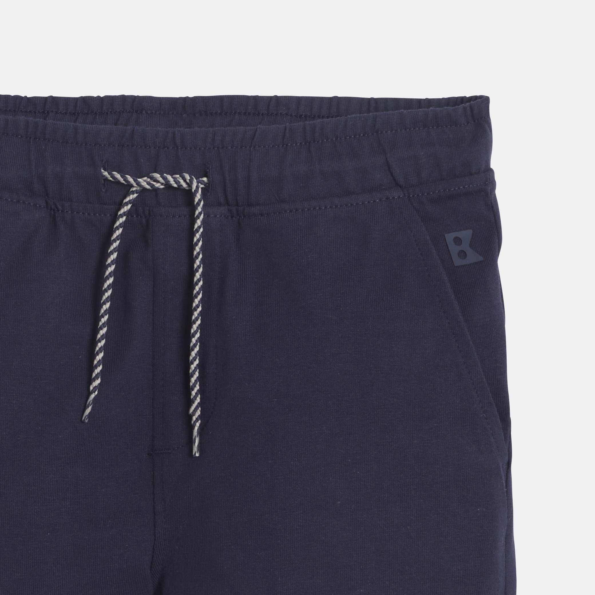 Bermuda en coton bleu garçon - Bleu navy