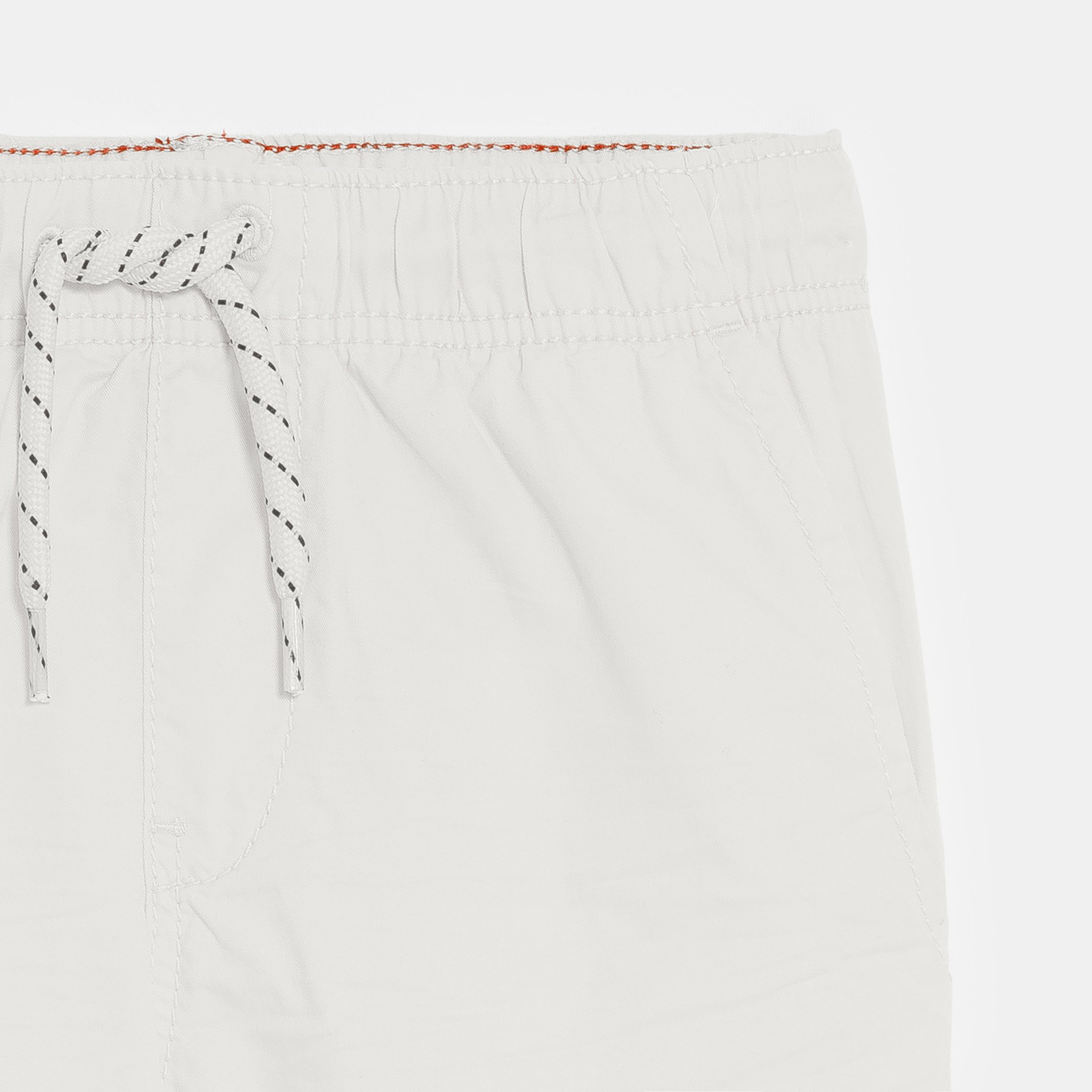Bermuda rouge garçon - Blanc