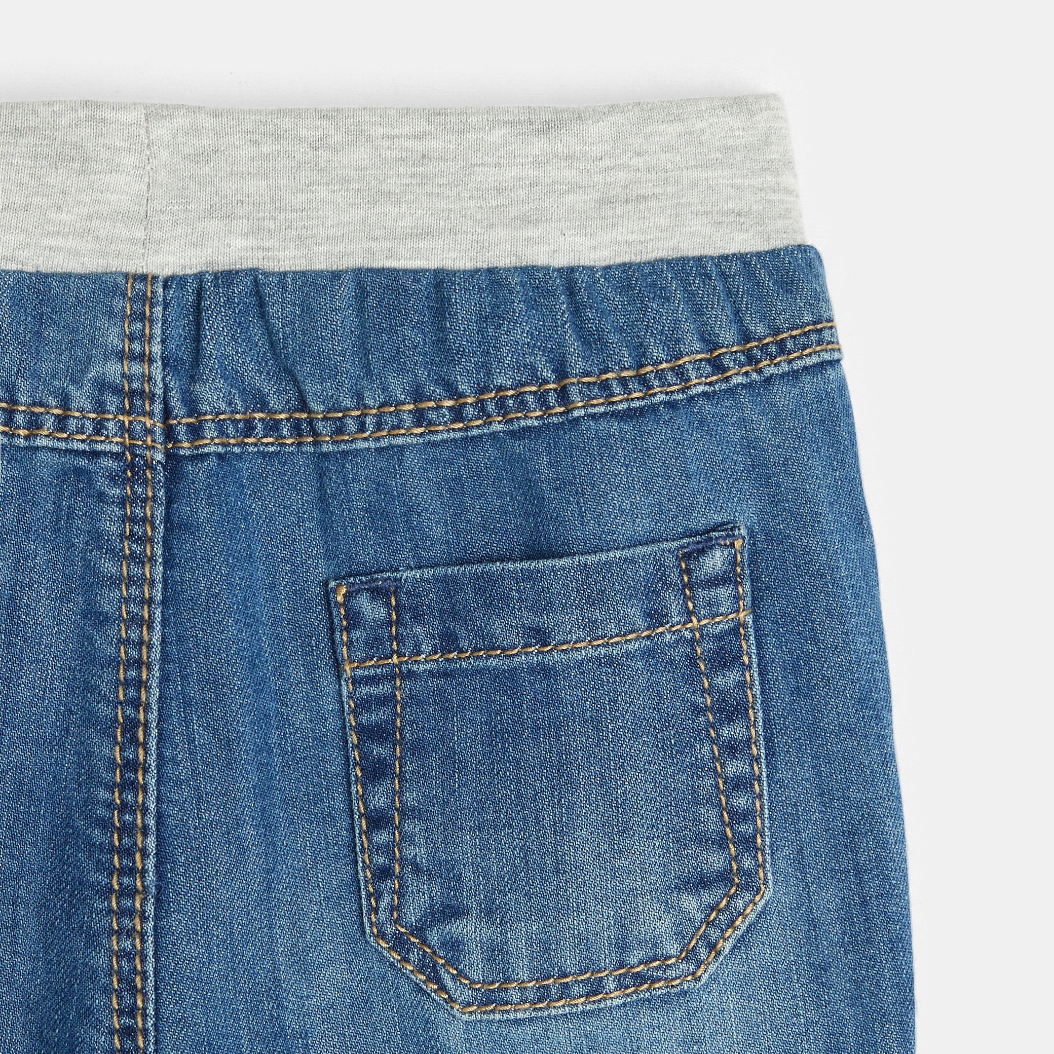 Short denim bleu bébé garçon - Denim bleu stone