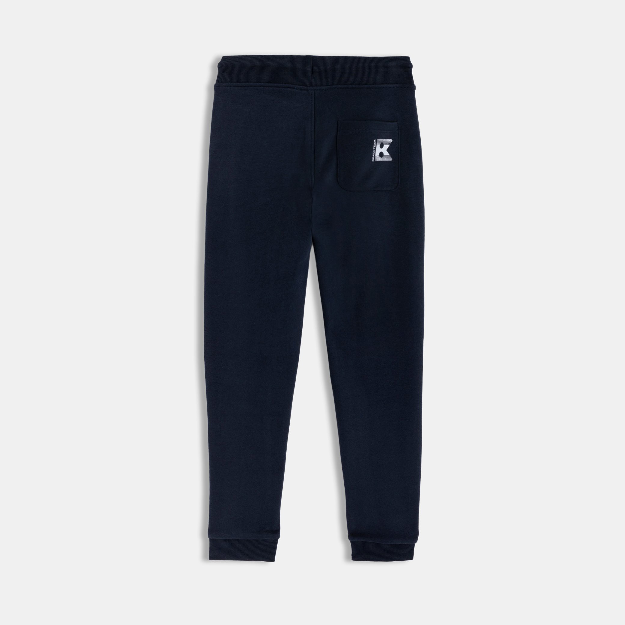 Jogging gris chiné garçon - Bleu navy