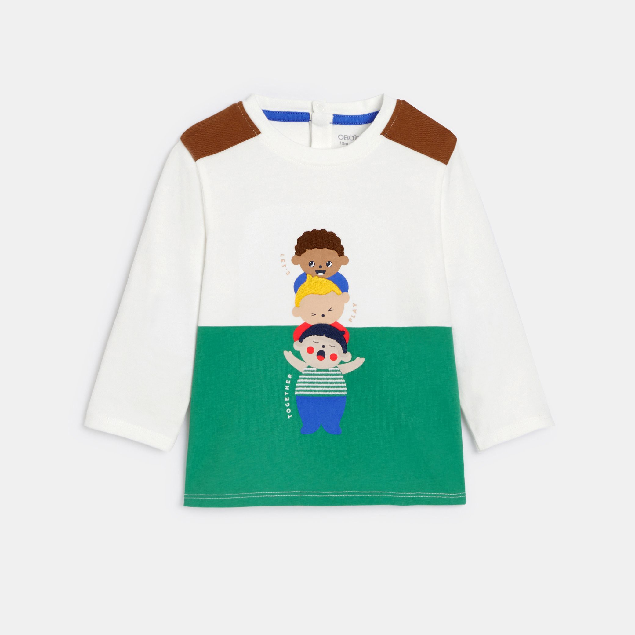 T-shirt vert bébé garçon - Vert trèfle