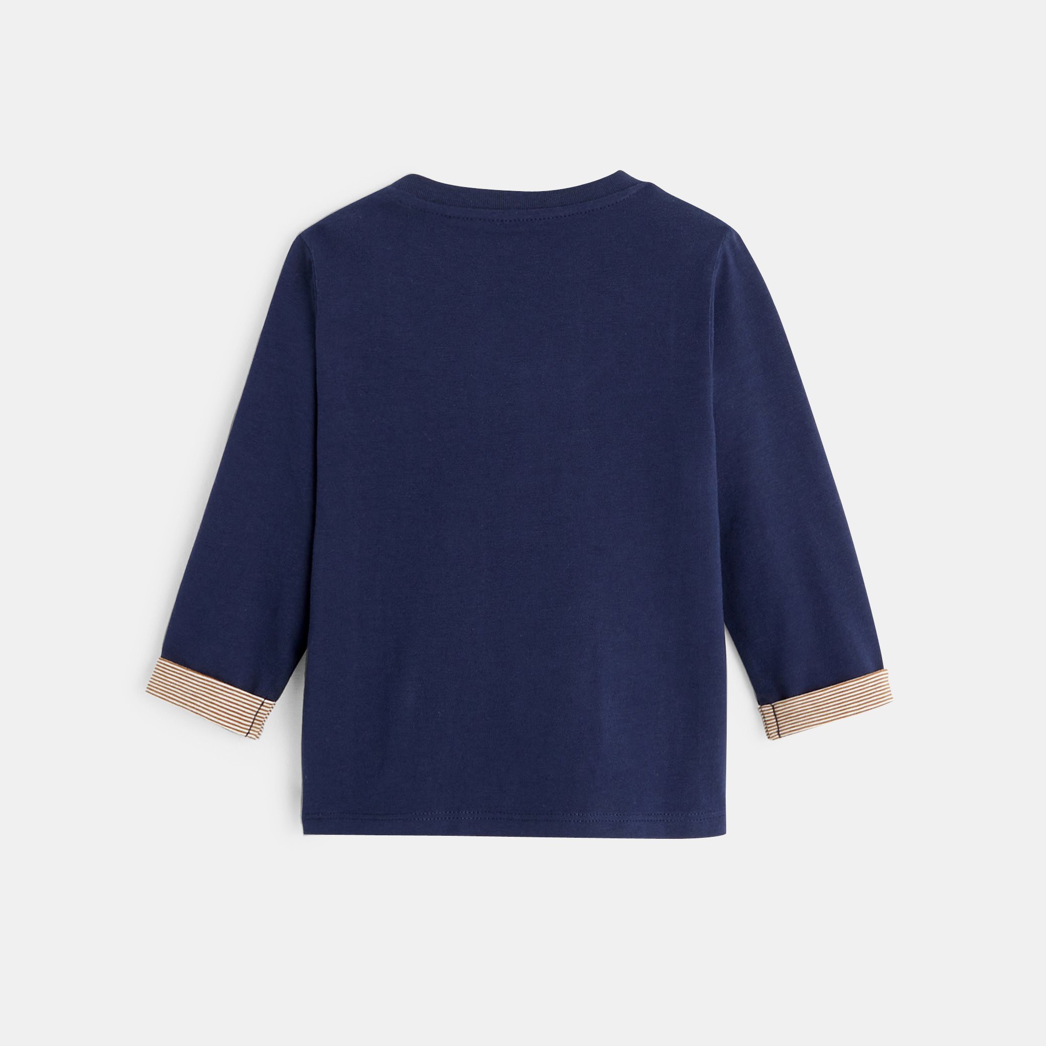 T-shirt animal bleu bébé garçon - Bleu navy