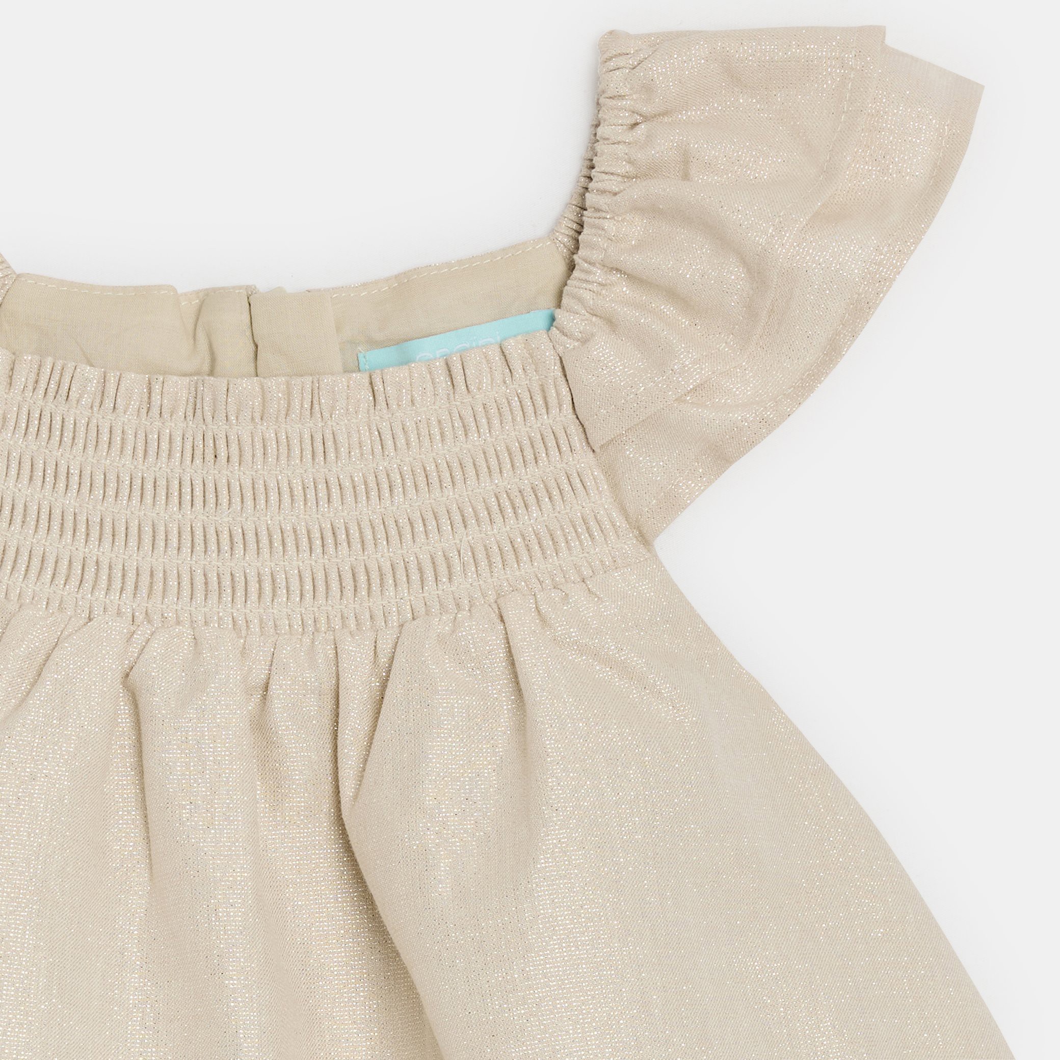 Robe à volants dorée bébé fille - Gold