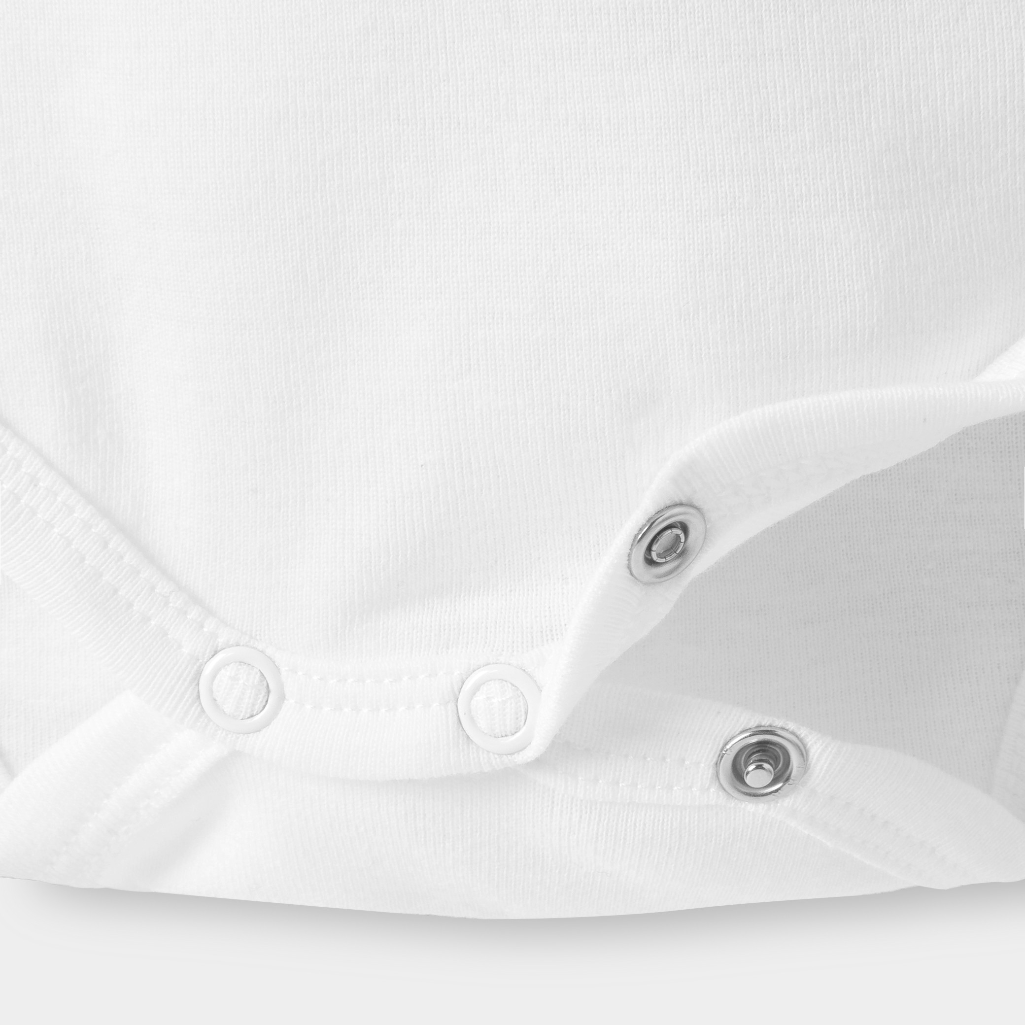 Body col US blanc bébé fille (lot de 3) - blanc
