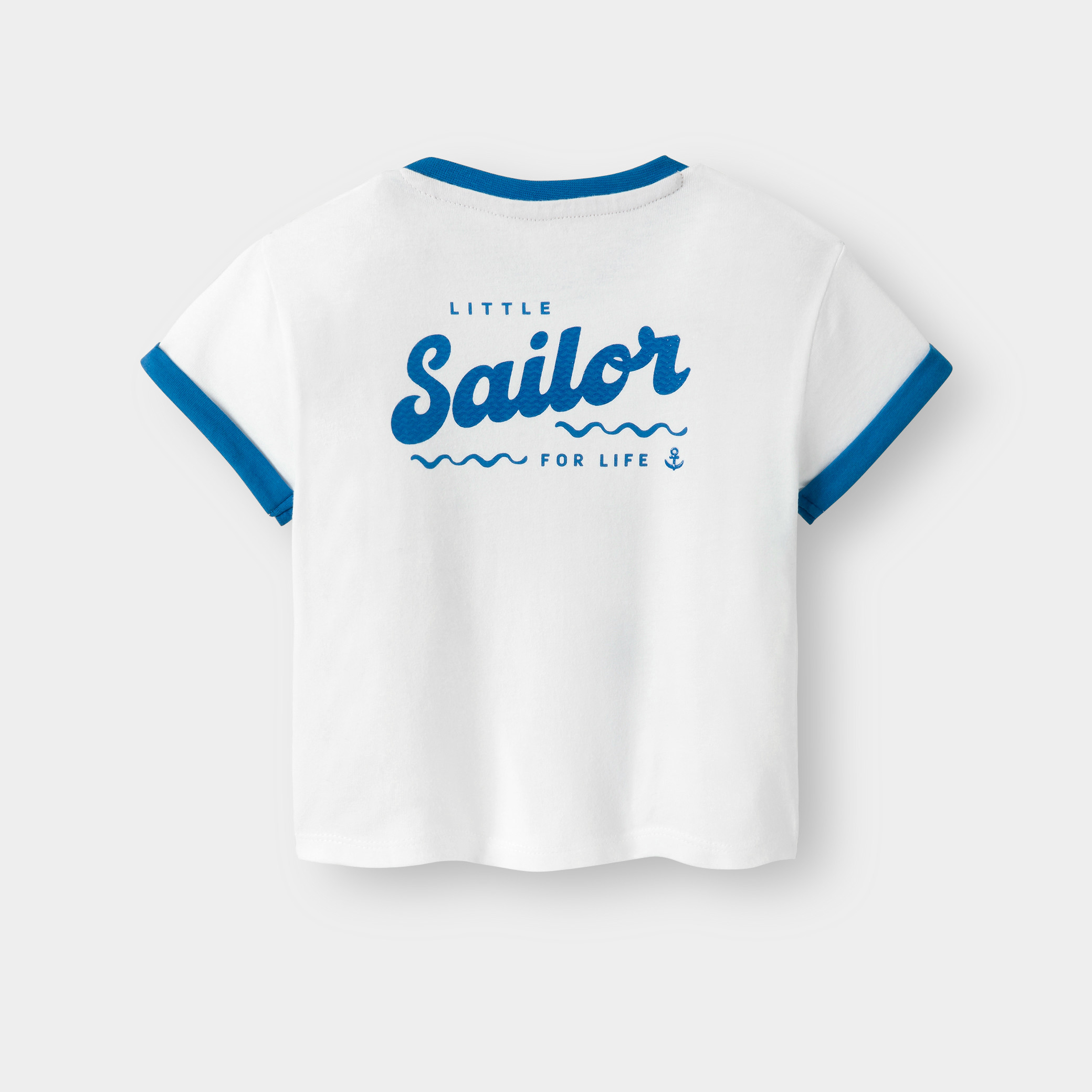 T-shirt marin blanc bébé garçon - Blanc