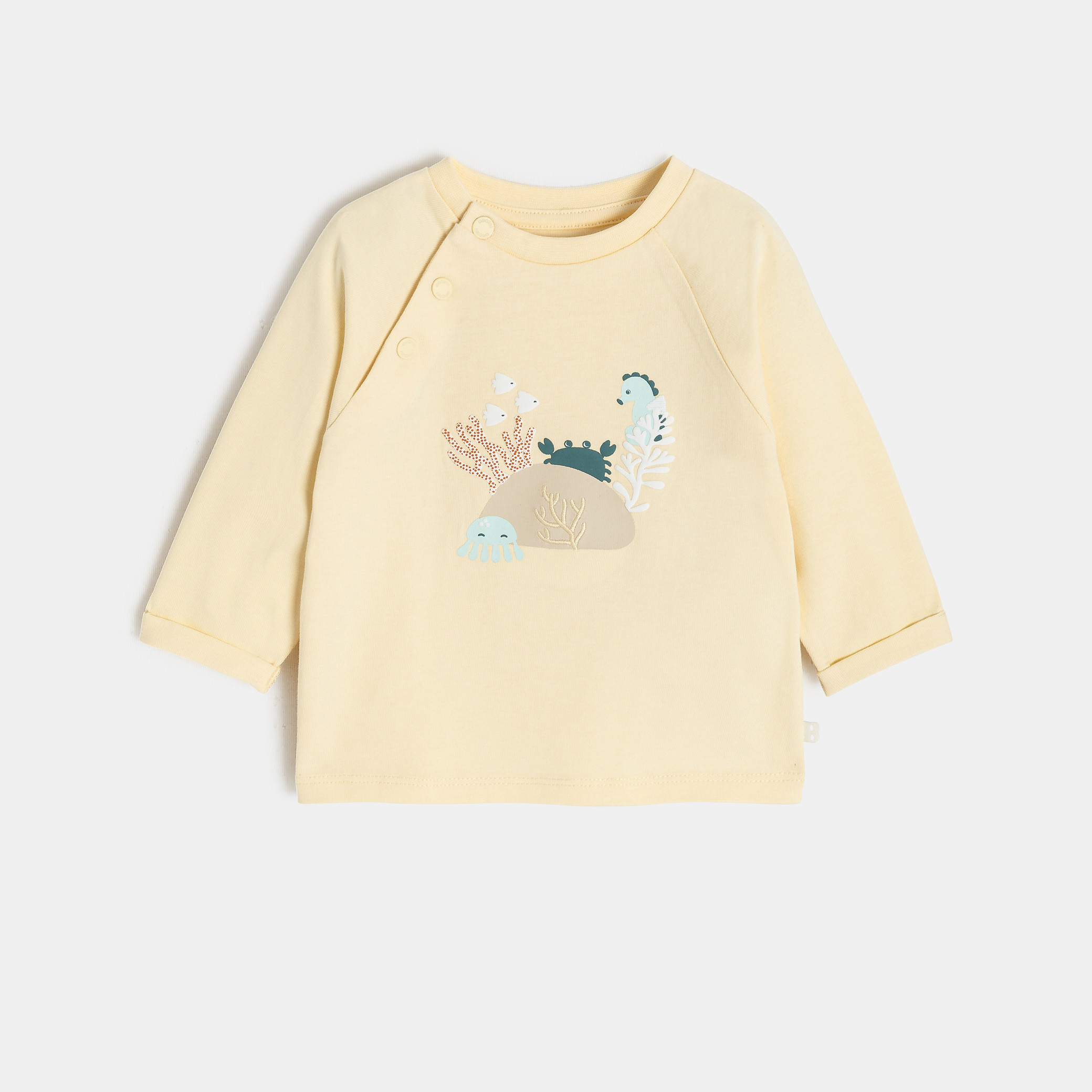 Sweat molleton et pantalon jaune bébé garçon - Vanille