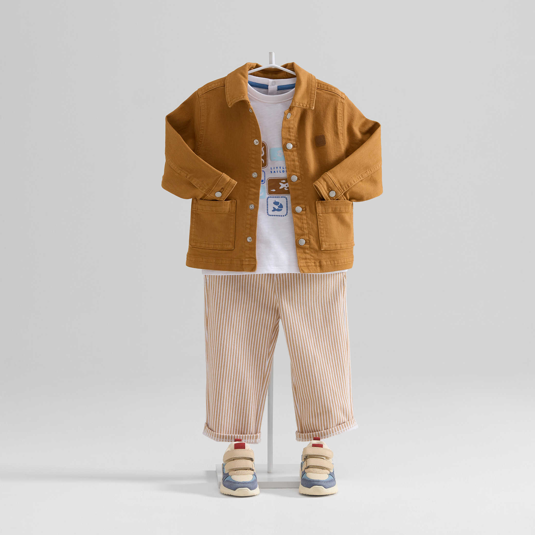 Veste workwear marron bébé garçon - Marron Sienne