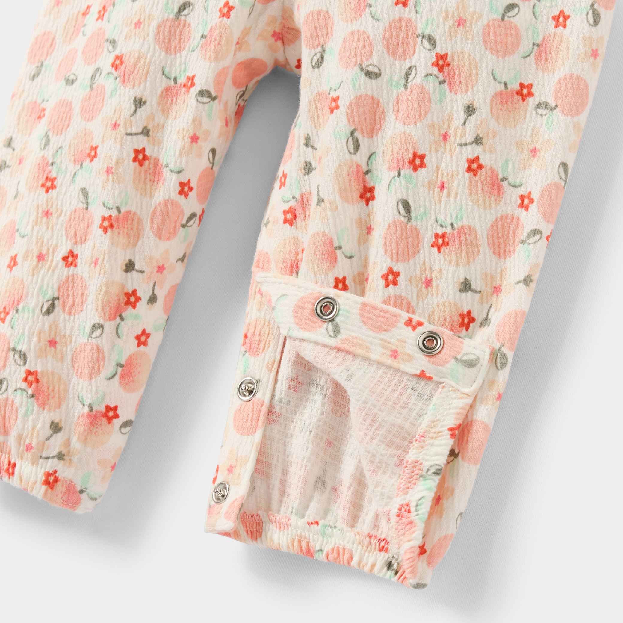 Combi fantaisie fruits orange bébé fille - Imprimé orange