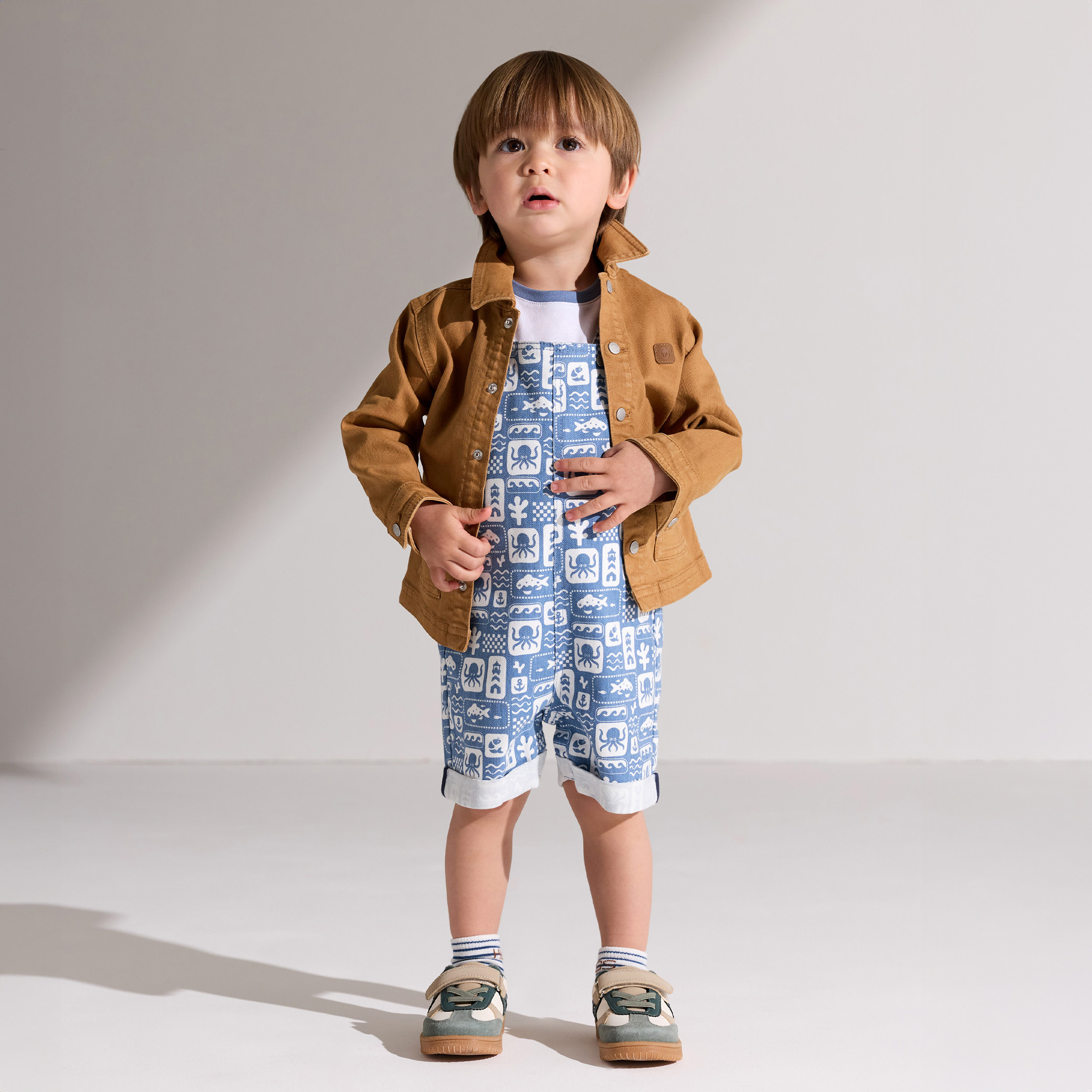 Veste workwear marron bébé garçon - Marron Sienne