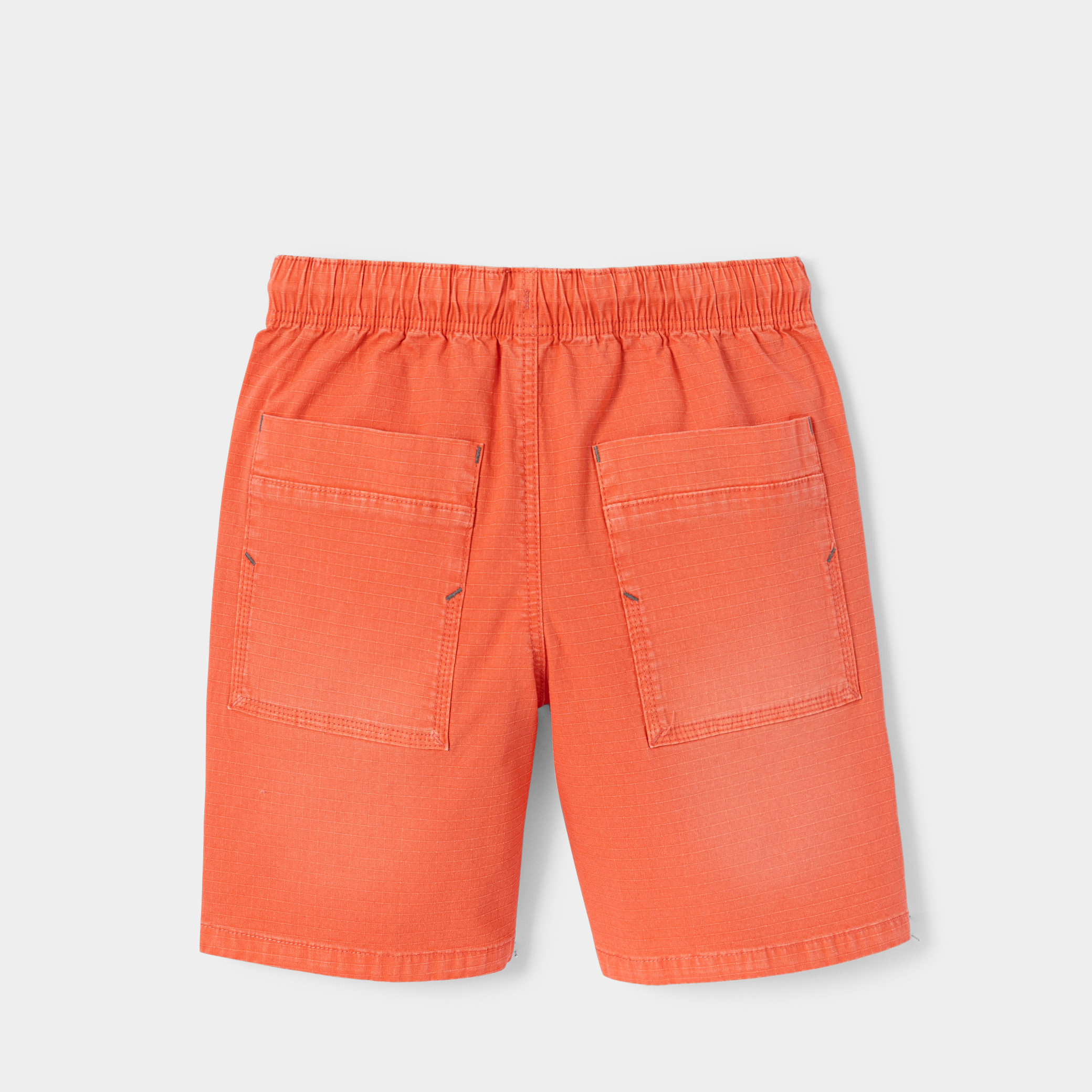 Bermuda cargo rouge corail garçon - Rouge Corail