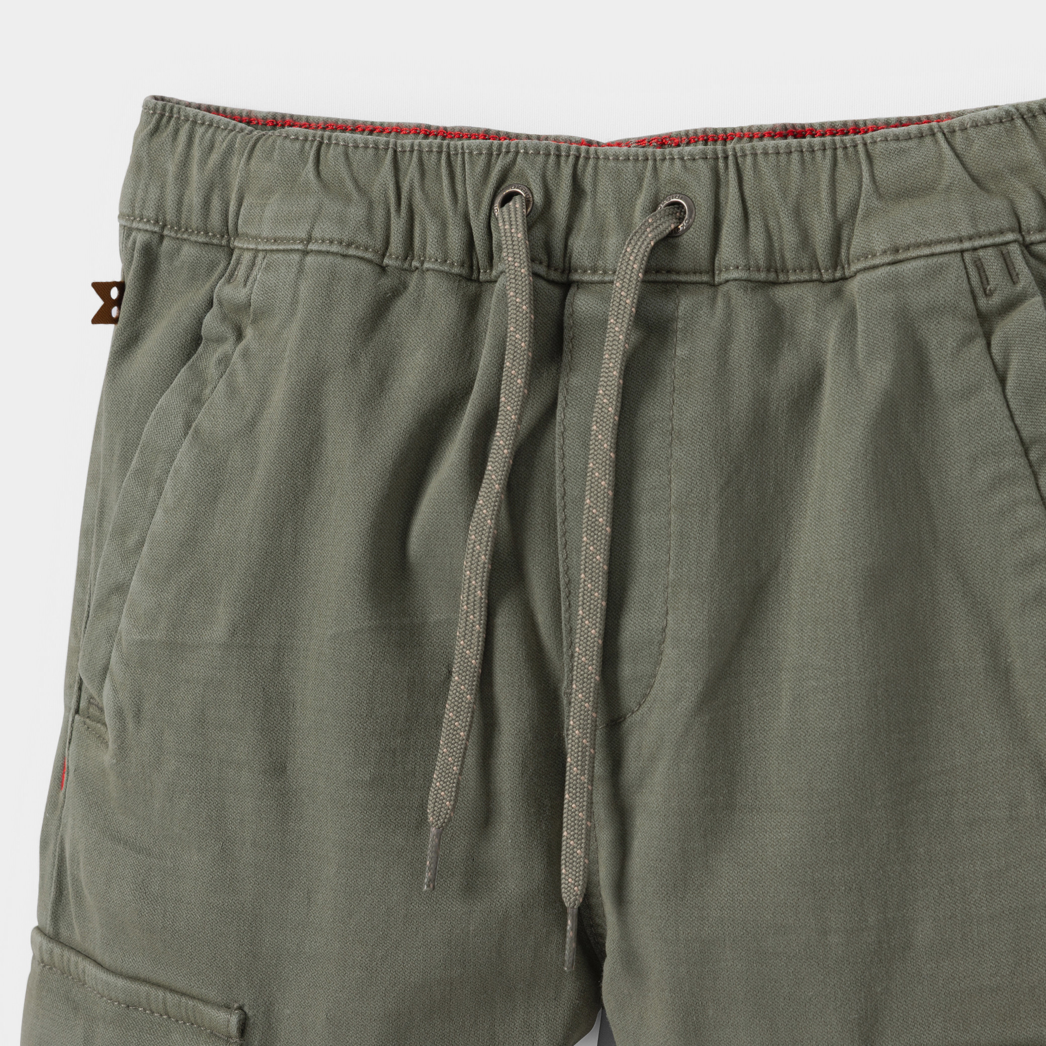 Bermuda cargo kaki garçon - Vert Avocat