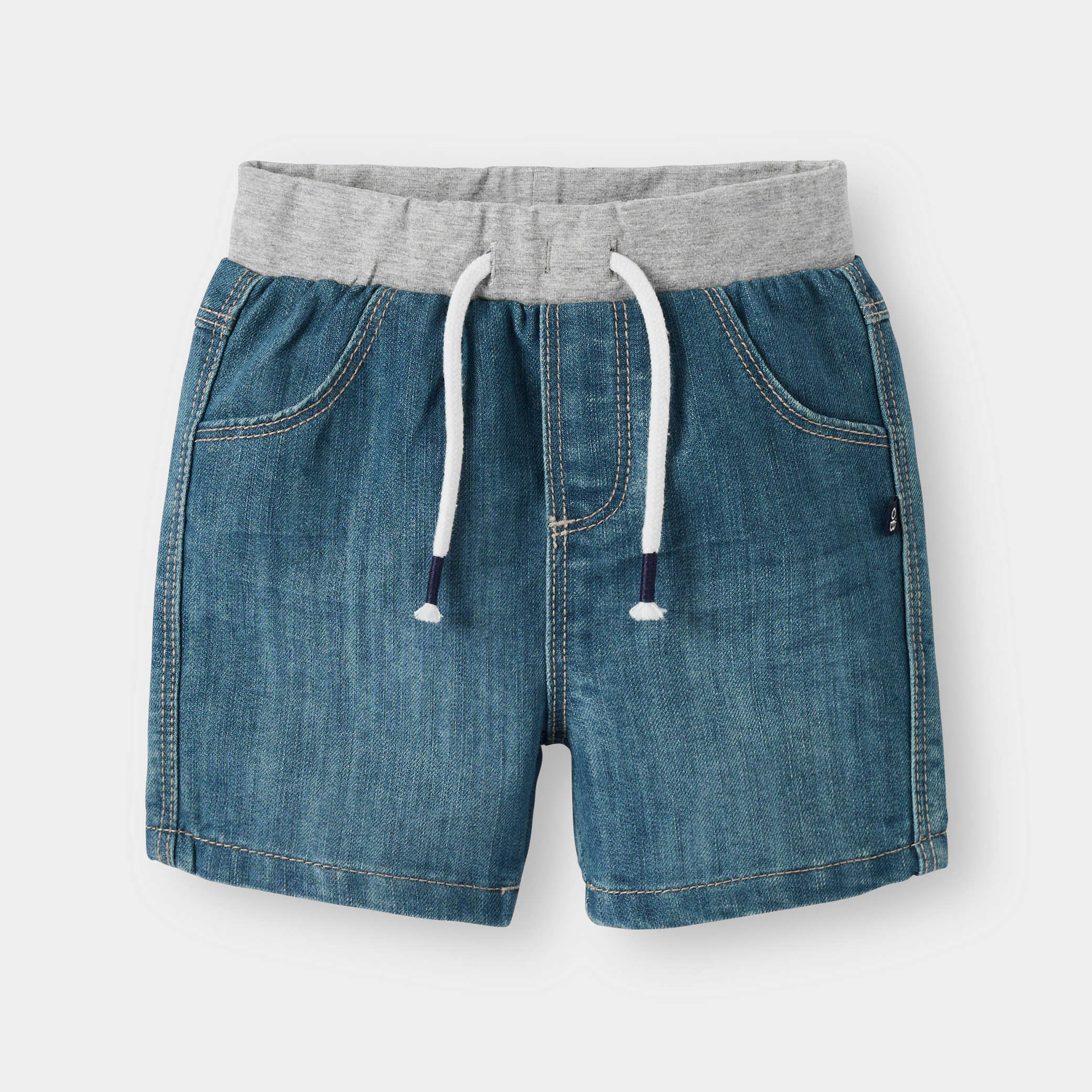 Short denim bleu bébé garçon - Denim bleu stone