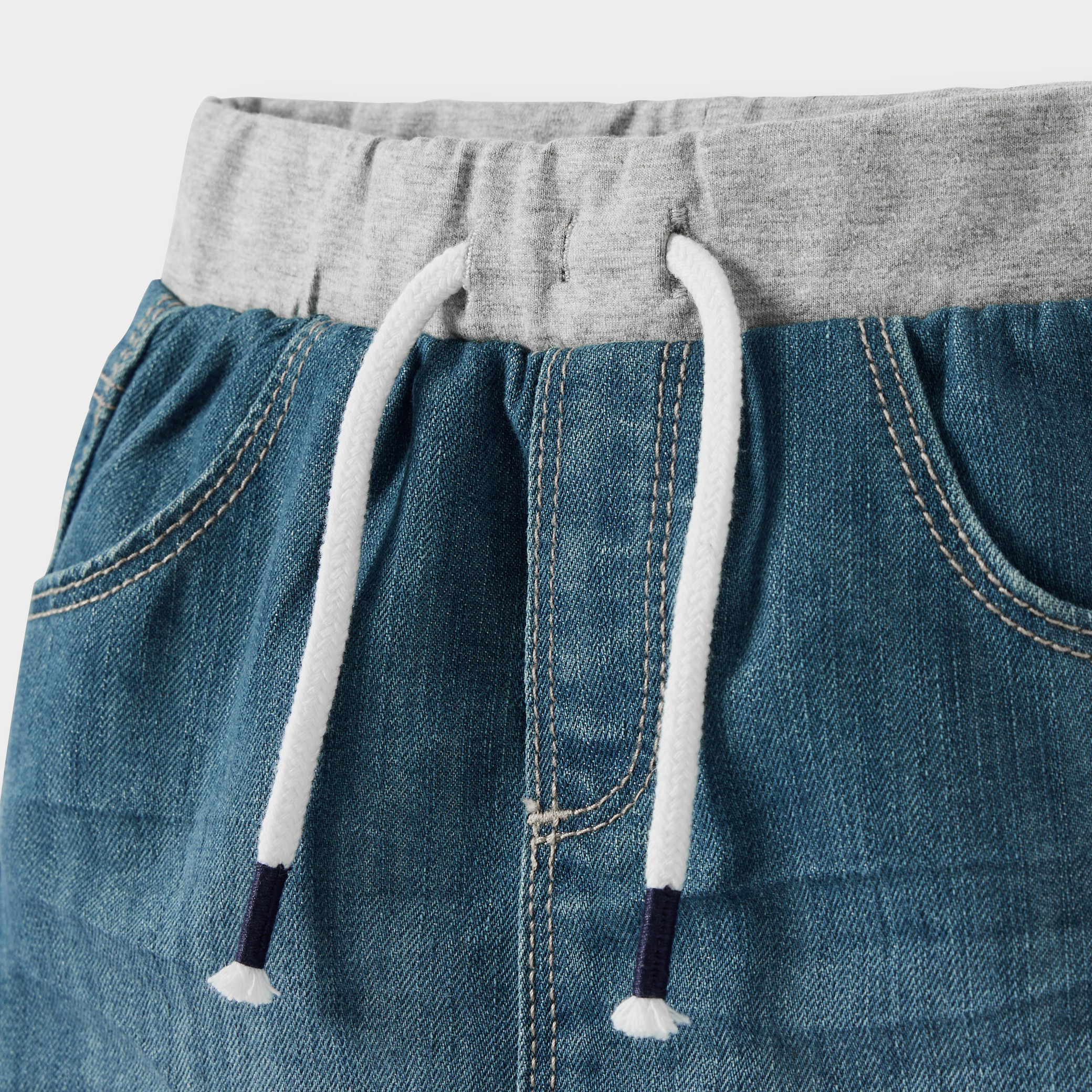 Short denim bleu bébé garçon - Denim bleu stone