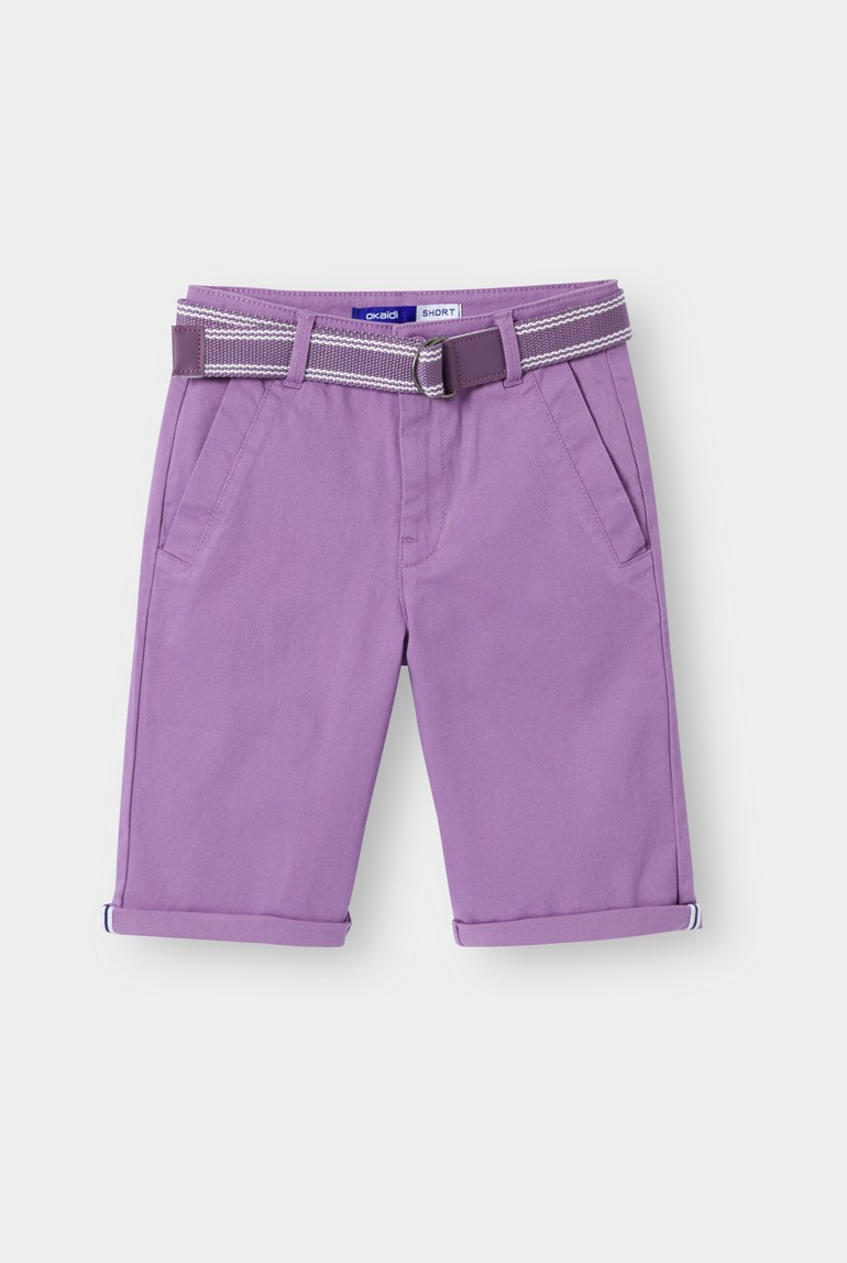 Bermuda violet garçon - Violet