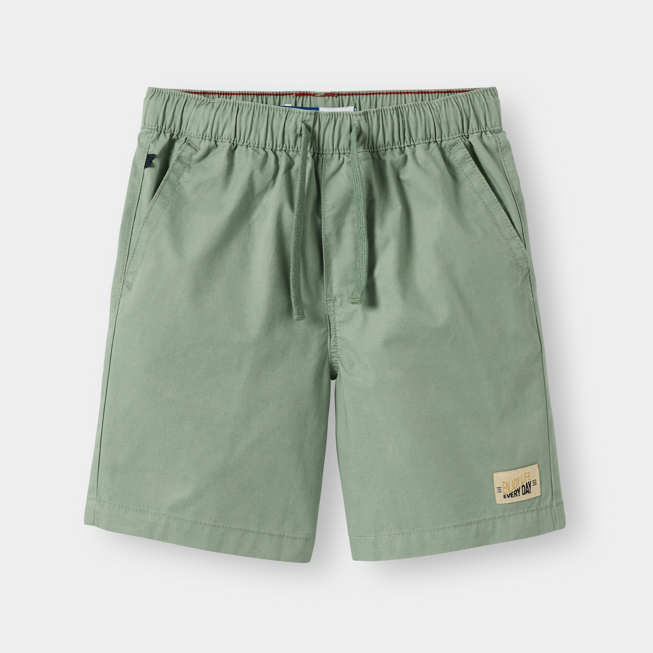 Bermuda coton bleu garçon - Vert olivier