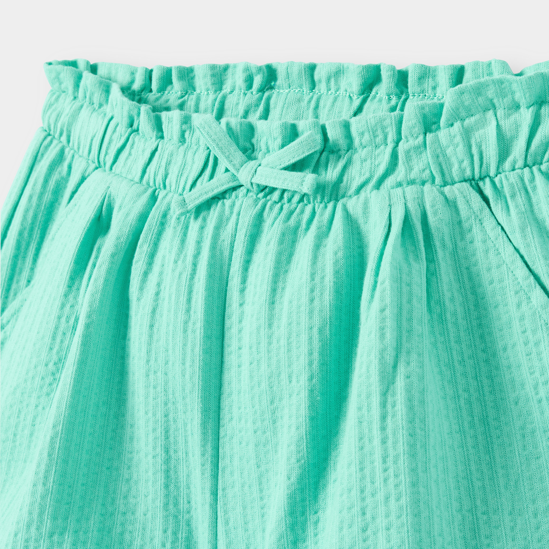 Short souple en jersey fantaisie bleu marine Fille - Vert Malachite