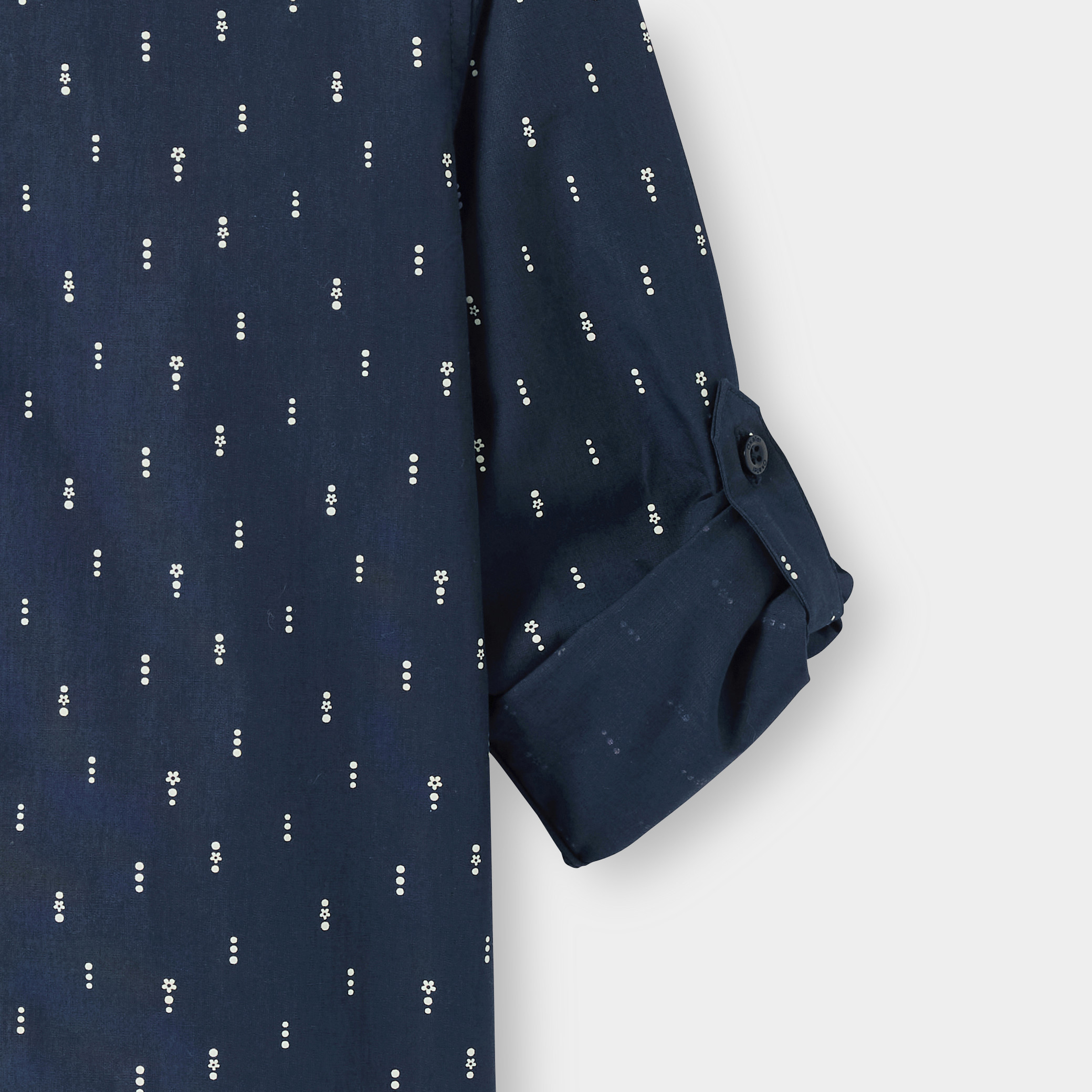 Chemise bleue marine garçon - Imprimé bleu