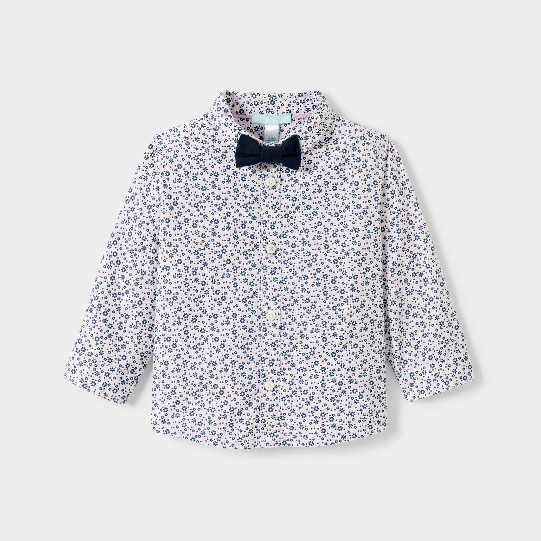 Chemise blanche bébé garçon - Imprimé multicolore