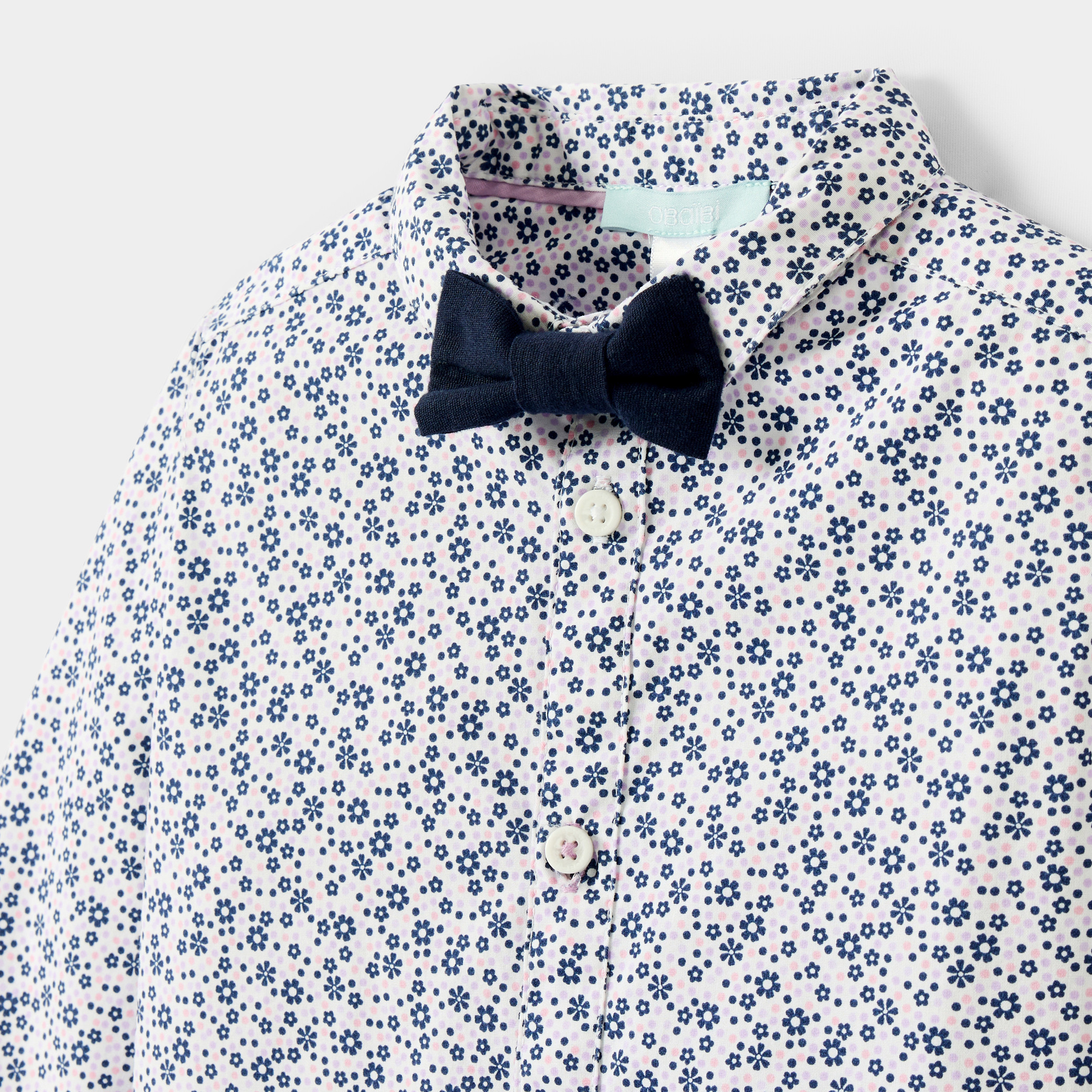 Chemise blanche bébé garçon - Imprimé multicolore
