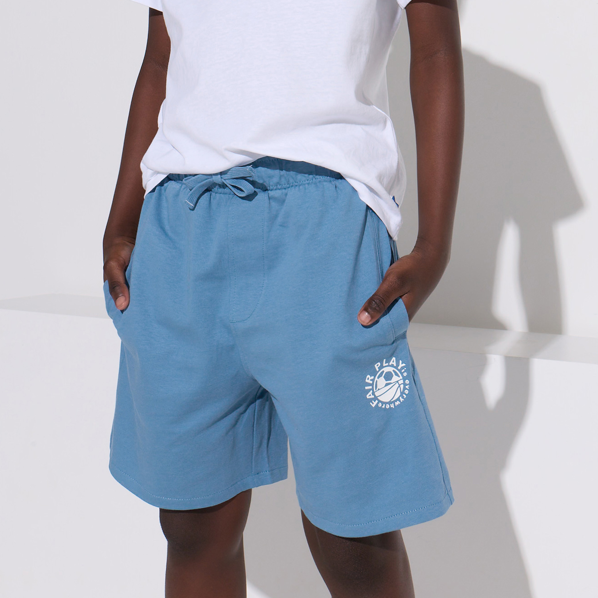 Bermuda bleu garçon - Bleu ardoise