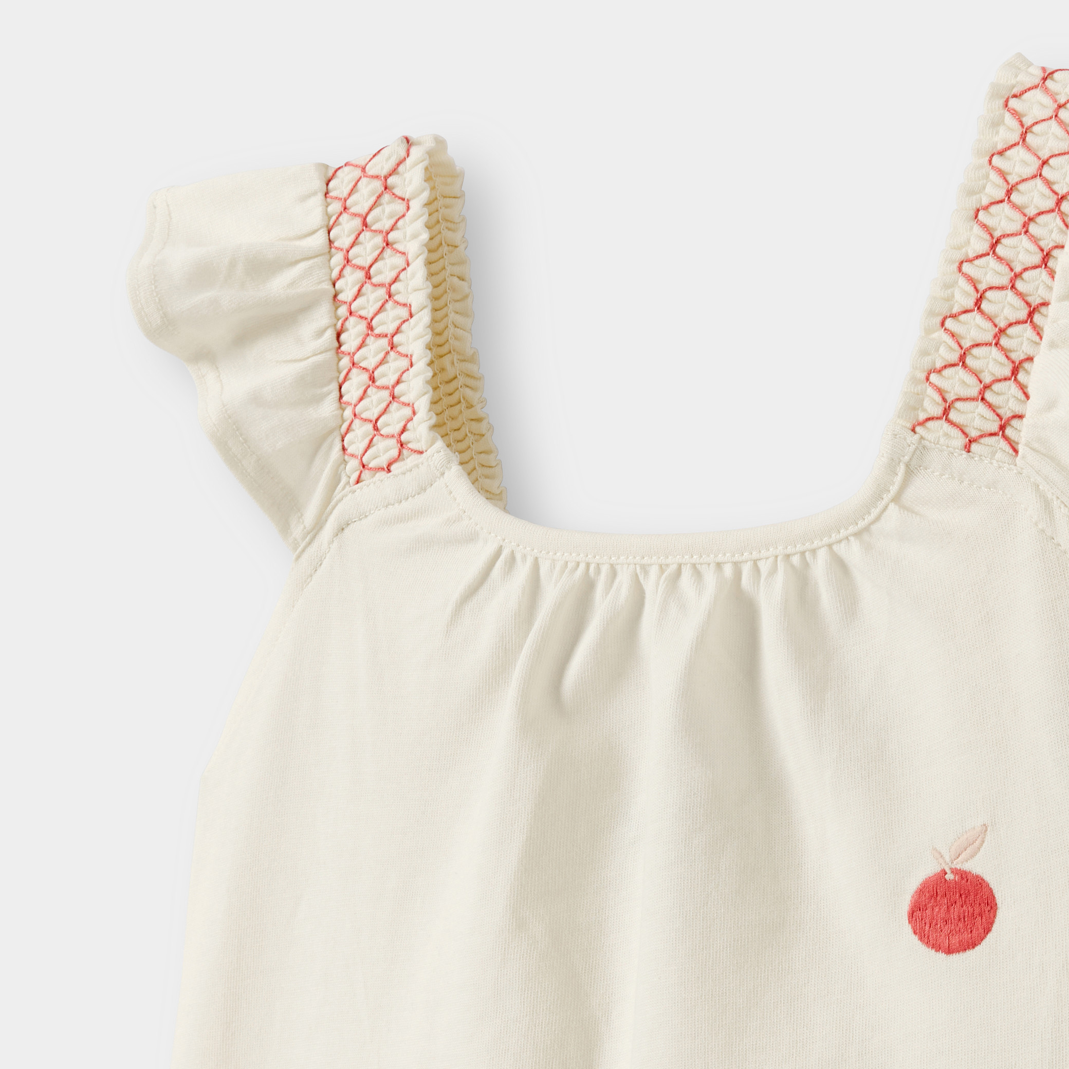 Débardeur blanc bébé fille - Blanc Meringue