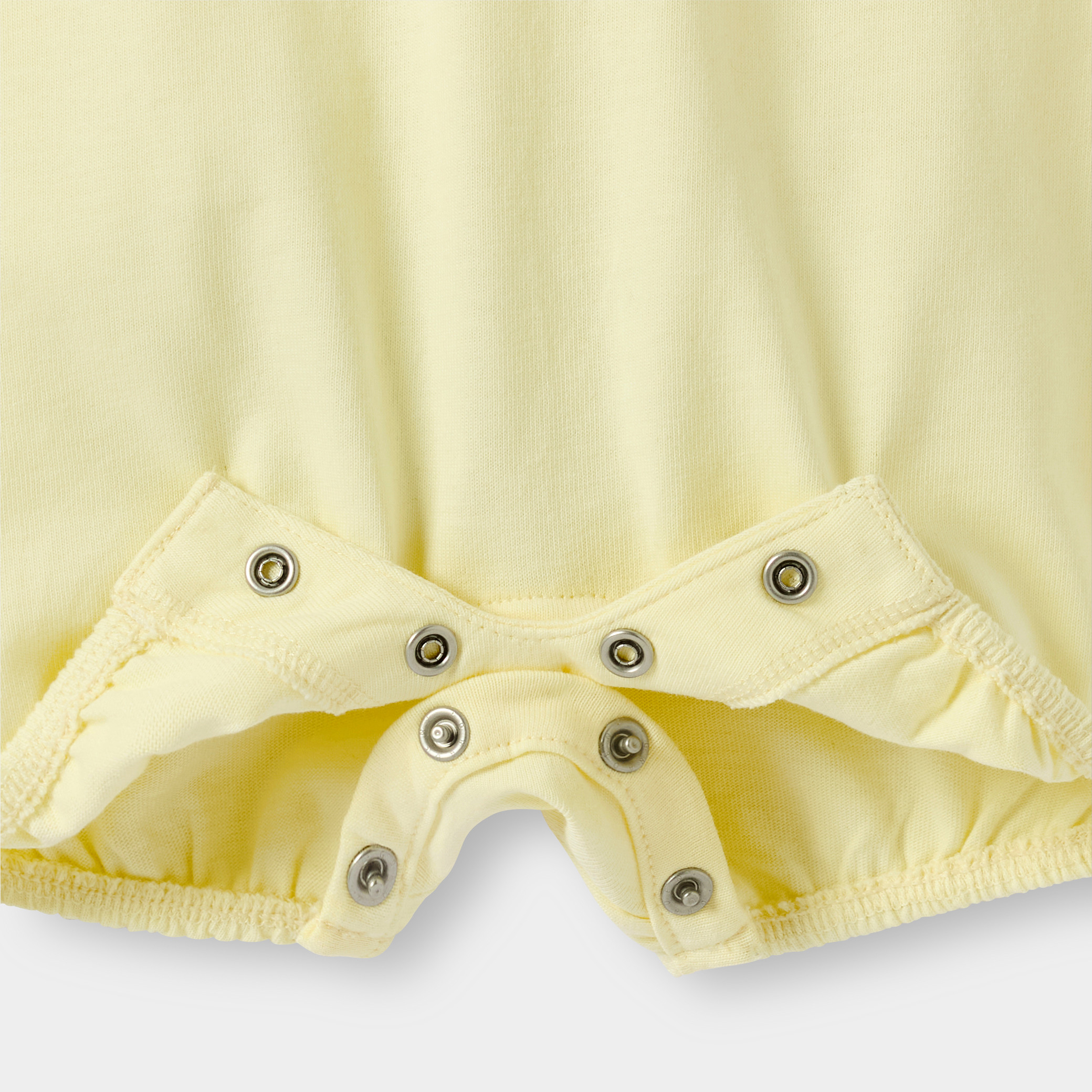 Barboteuse jaune bébé fille - Jaune crème