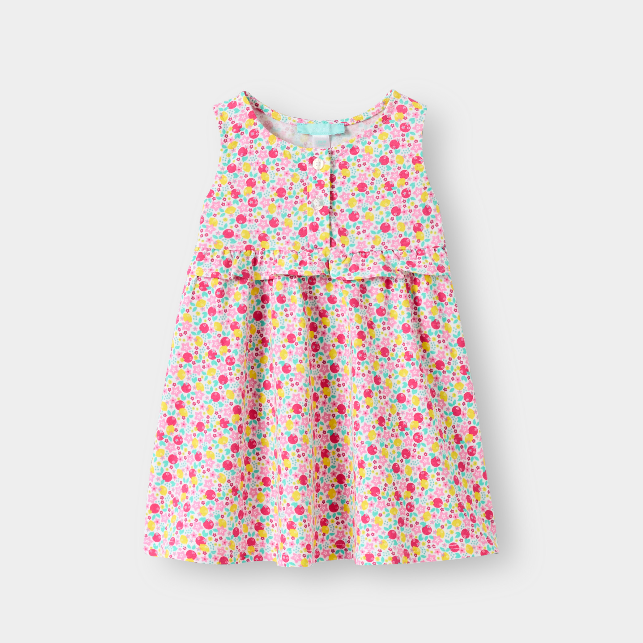 Robe imprimé rose bébé fille - Imprimé rose