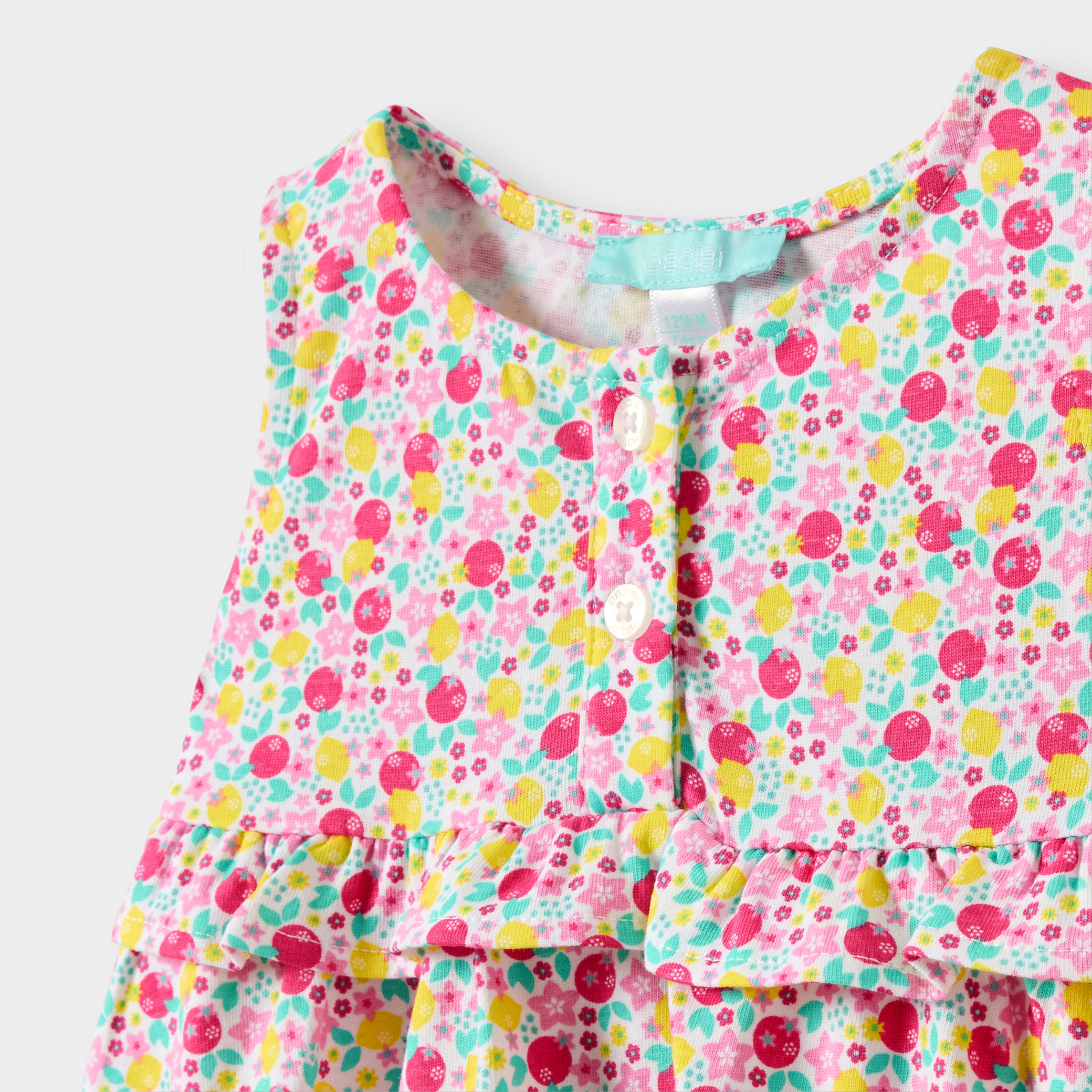 Robe imprimé rose bébé fille - Imprimé rose
