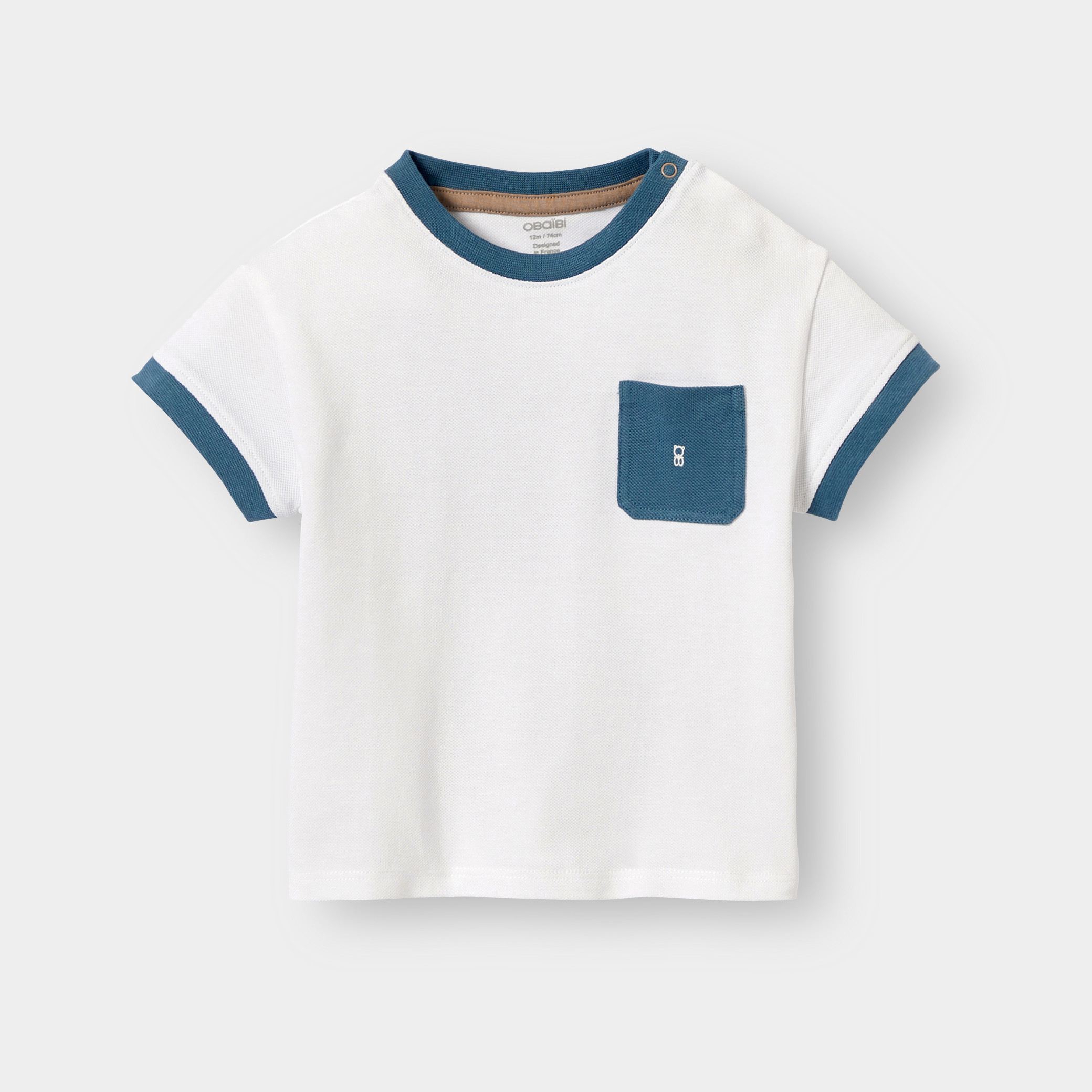 T-shirt blanc garçon - Blanc