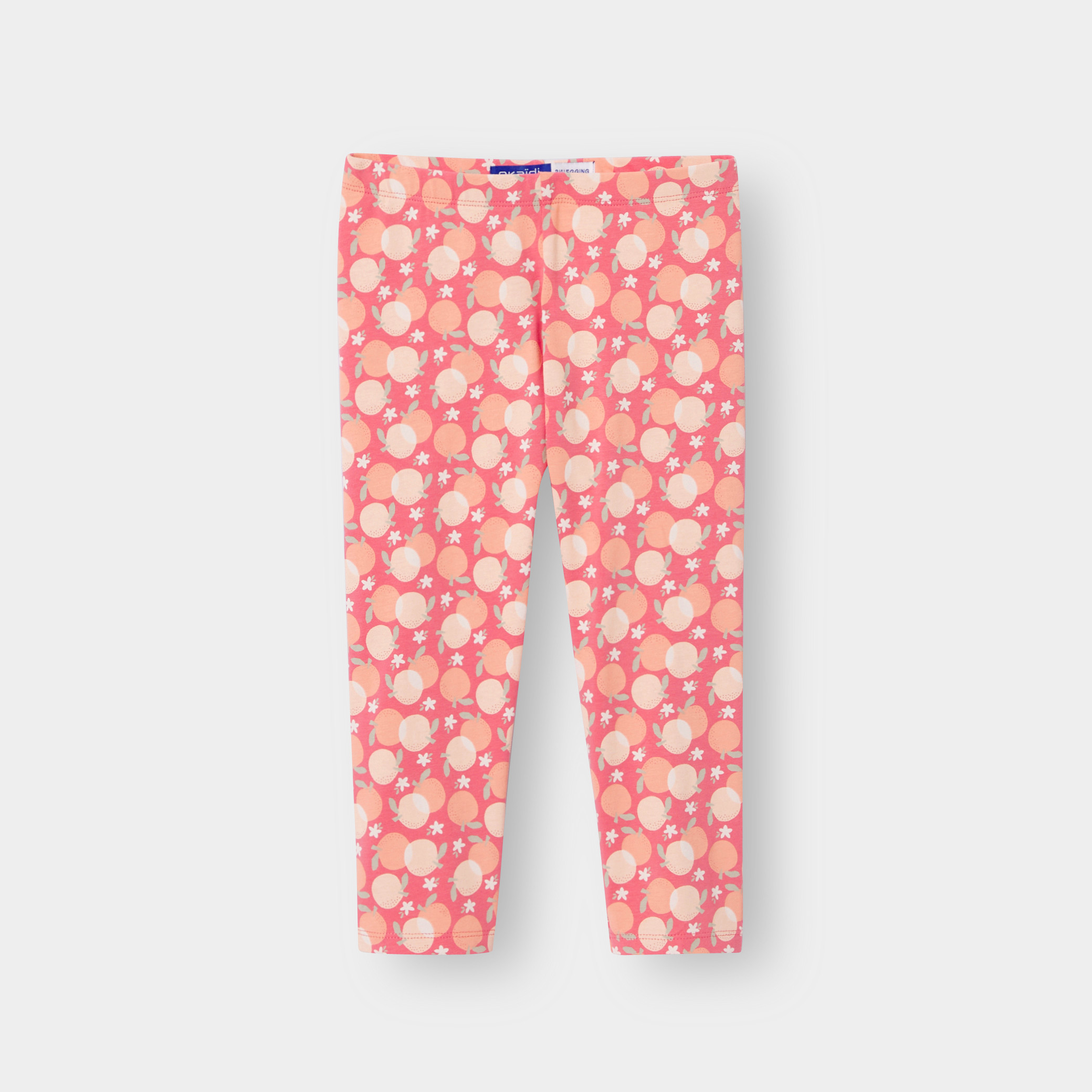 Legging imprimé blanc à motif fille - Imprimé rose