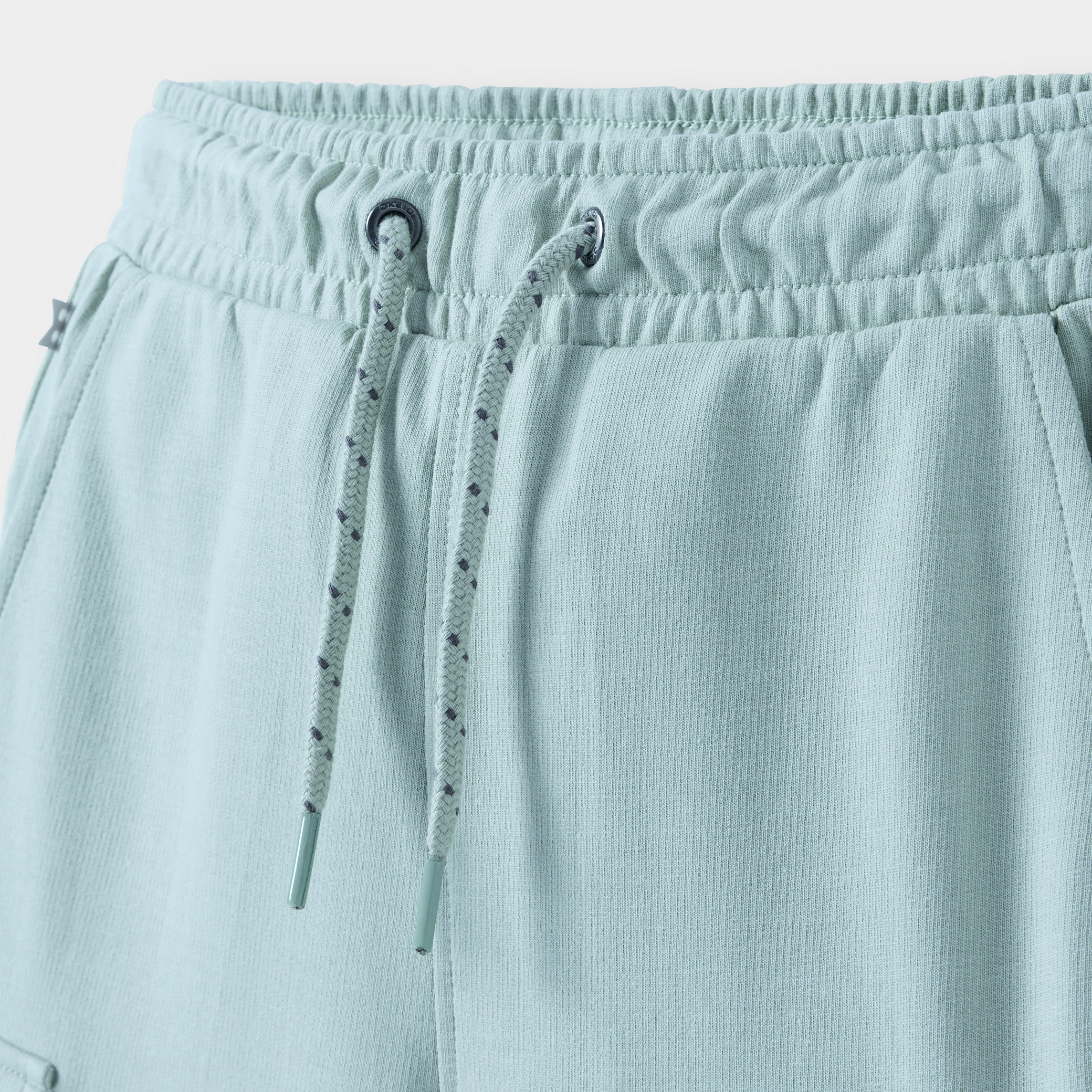 Bermuda cargo molleton kaki garçon - Bleu gris