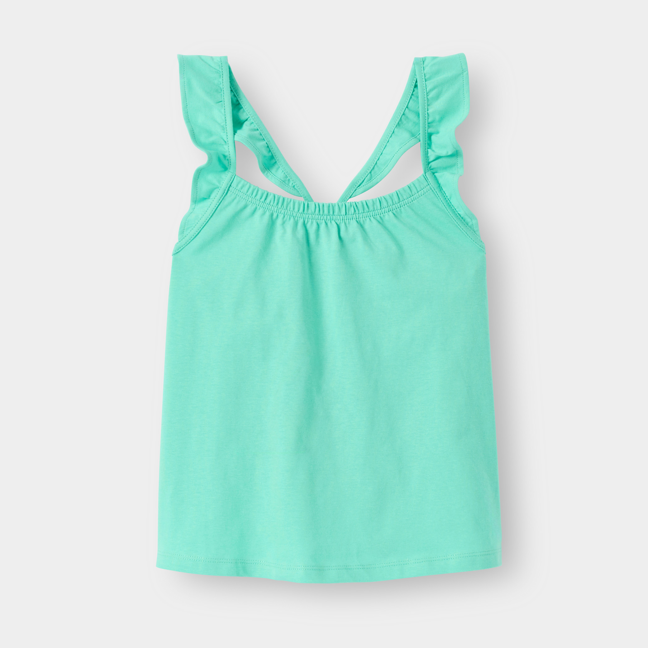 Débardeur noir fille - Vert Malachite