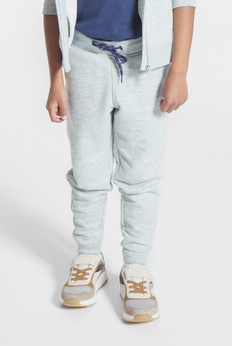 Jogging gris chiné garçon - Gris Raton