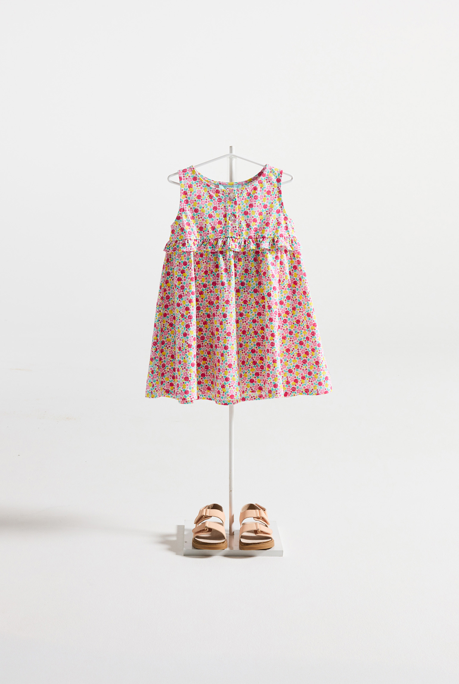 Robe imprimé rose bébé fille - Imprimé rose