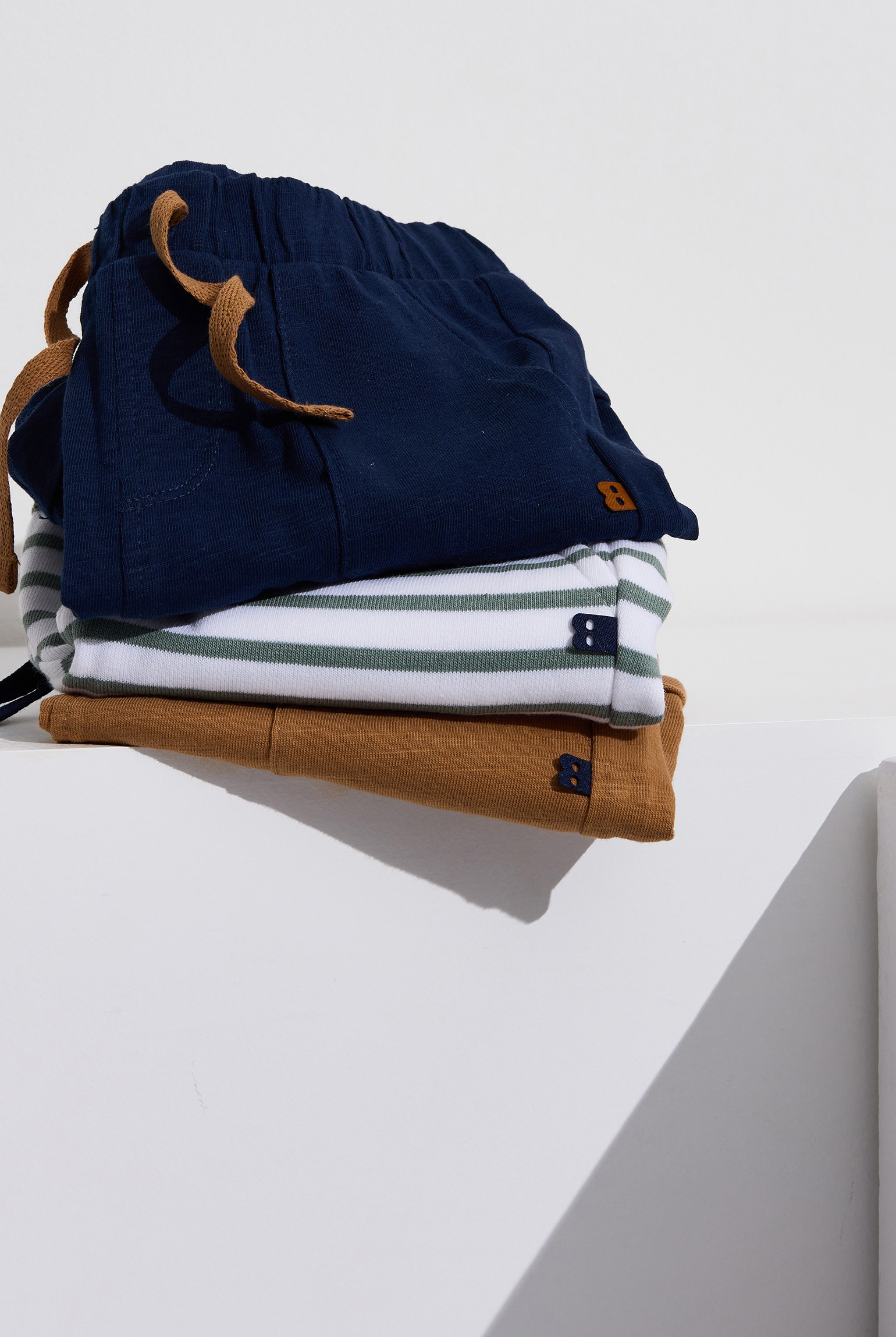 Short jaune bébé garçon - Bleu foncé