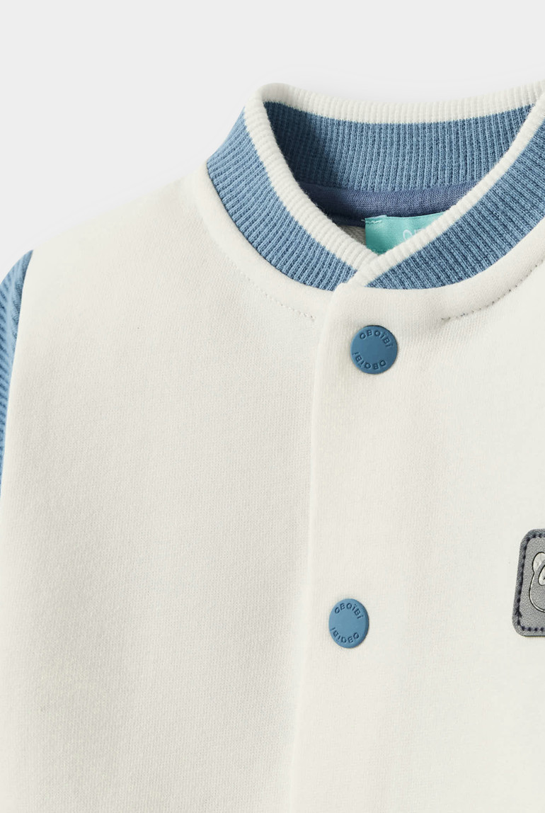 Veste teddy bleu bébé garçon - Bleu Nattier