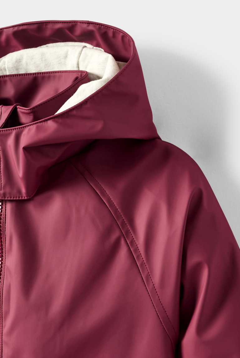 Veste imperméable beige irisé fille - Rose Valériane