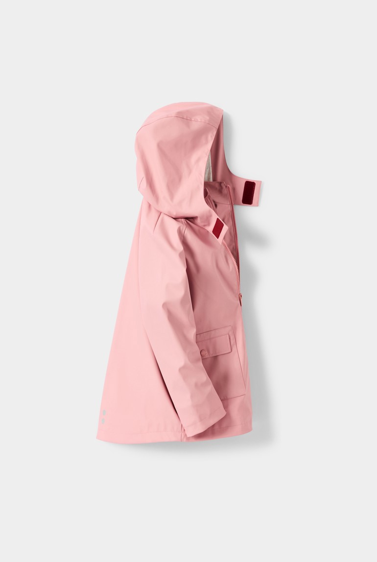 Veste imperméable beige irisé fille - Rose blush