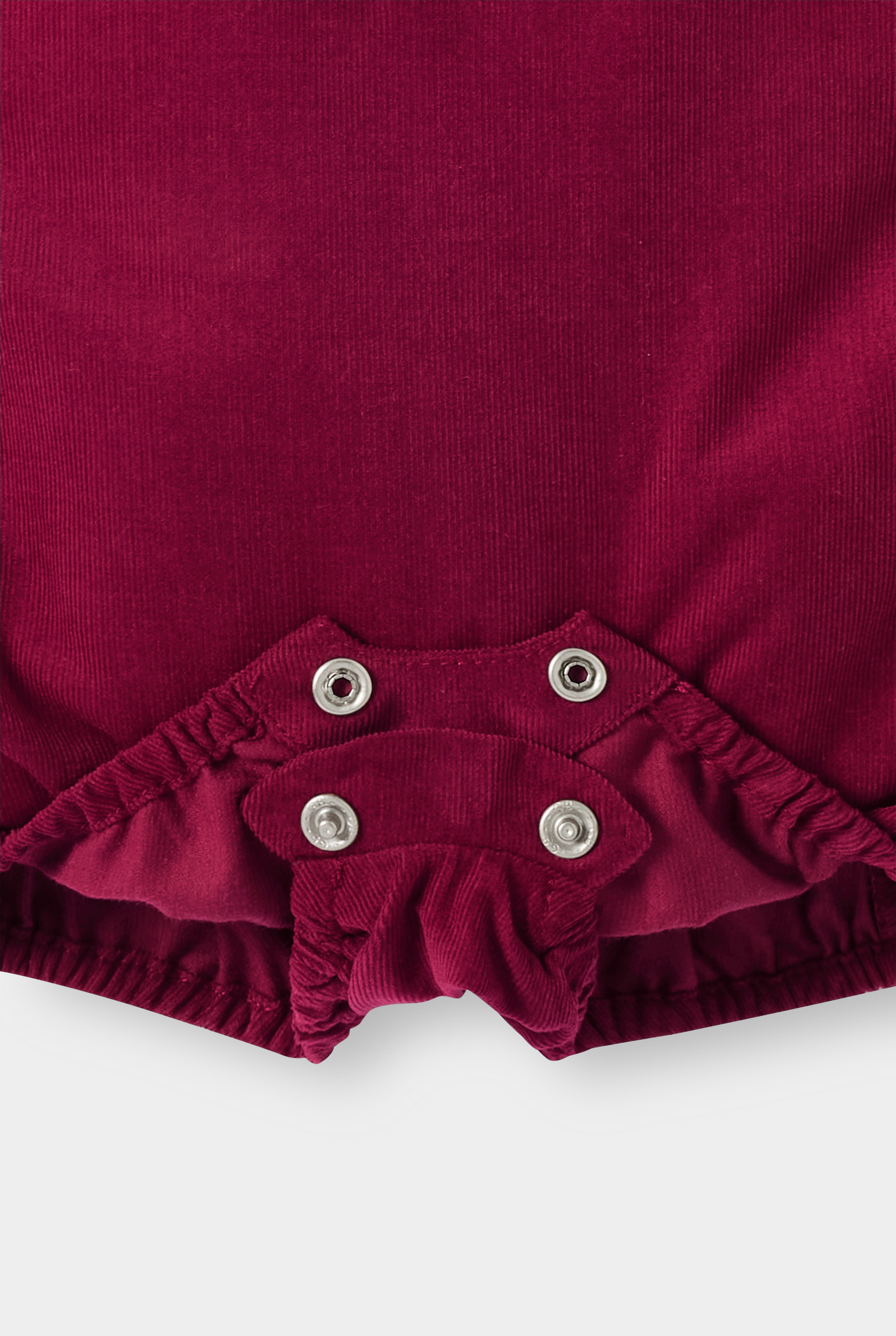 Ensemble salopette et body bordeaux bébé fille - Rose Pétunia