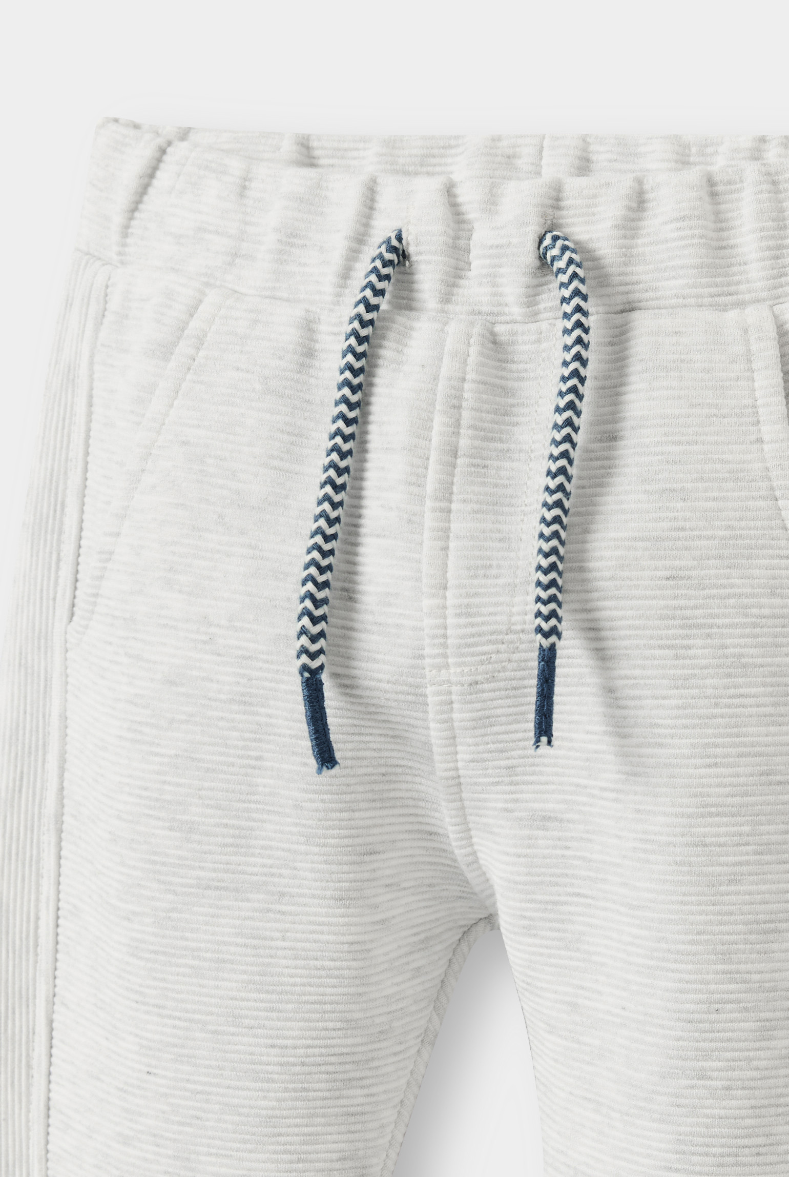 Pantalon jogging fantaisie bleu marine bébé garçon - Gris Chiné Clair
