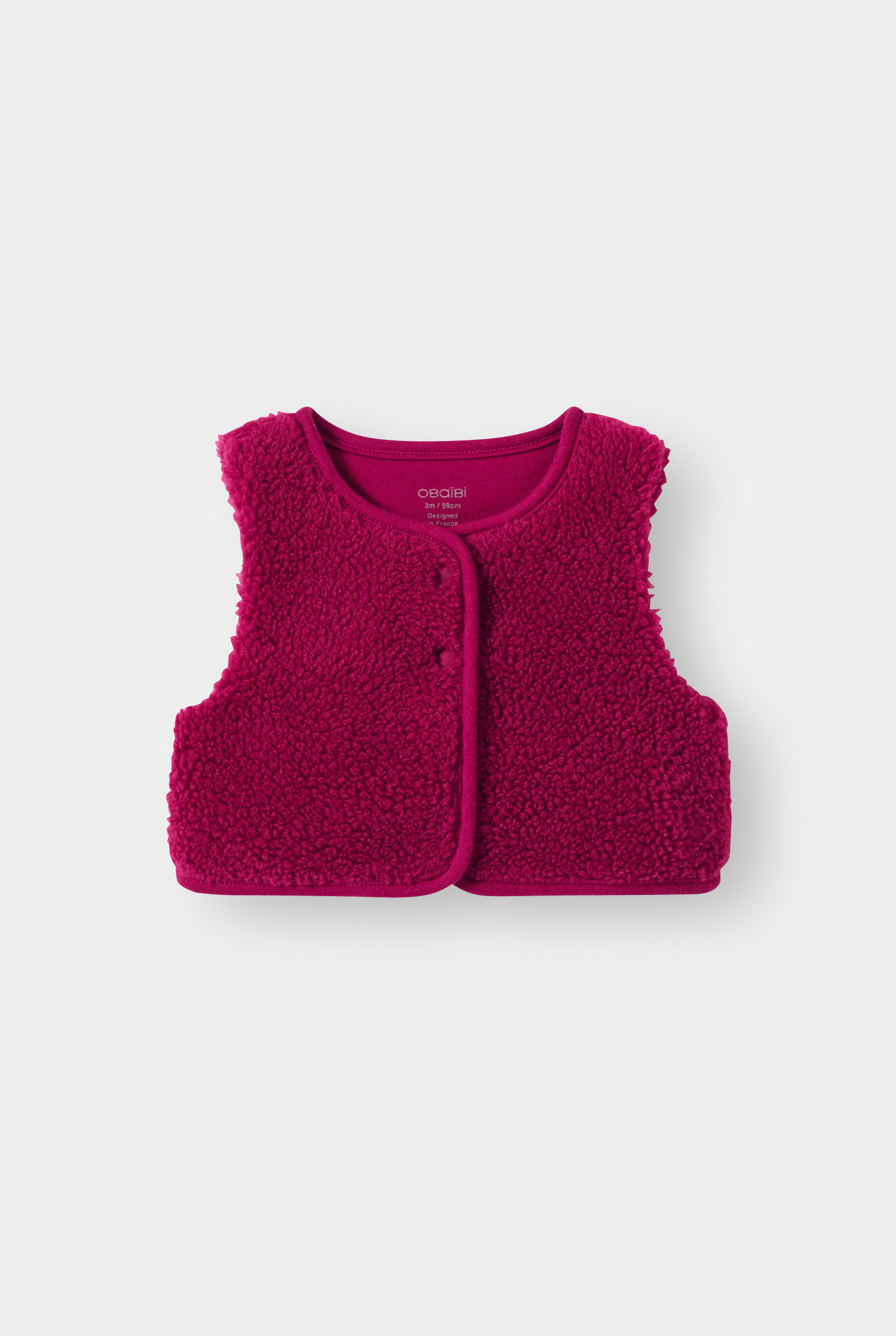 Ensemble robe et gilet rose bébé fille - Imprimé rose