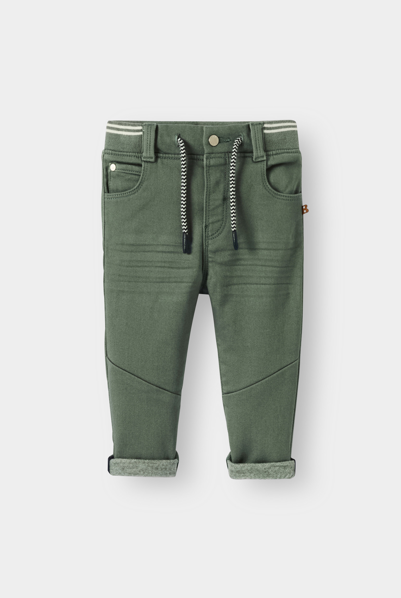 Jean denim confort ultra stretch marron bébé garçon - Vert Cyprès
