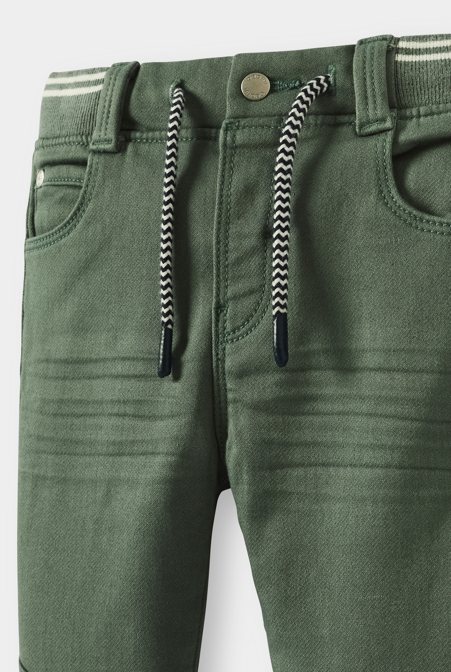 Jean denim confort ultra stretch marron bébé garçon - Vert Cyprès