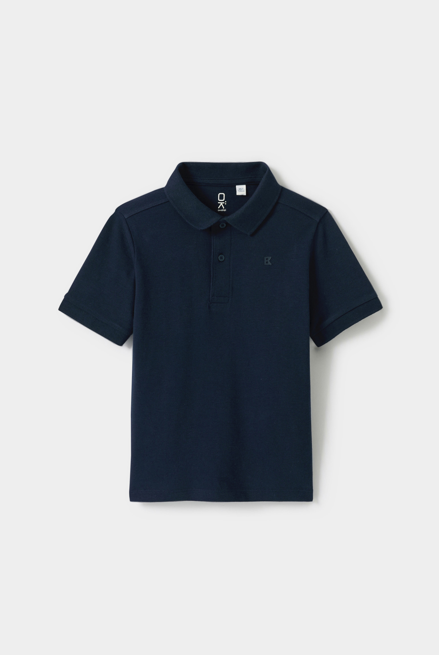 Polo bleu chardon garçon - Bleu navy