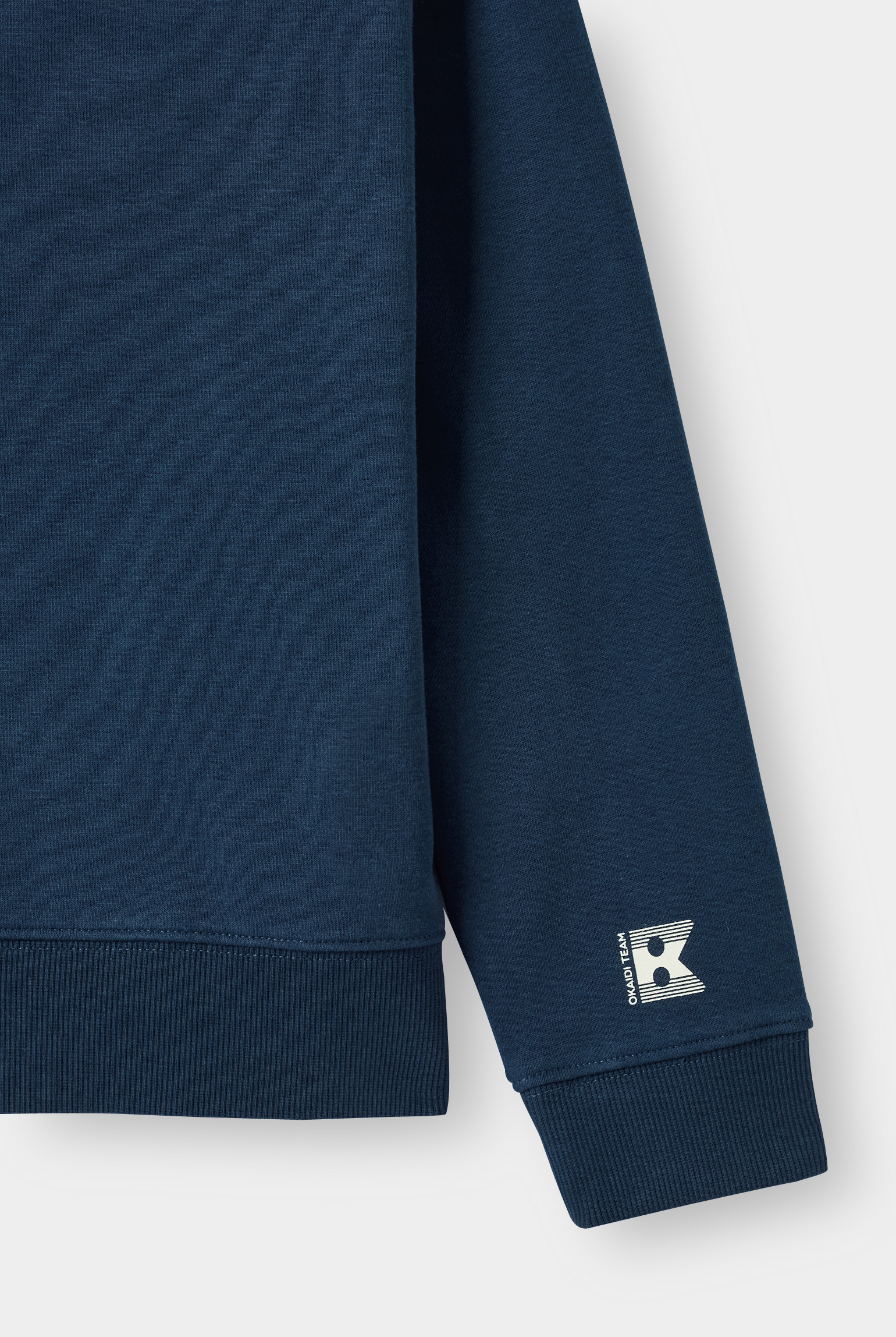 Sweat zippé à capuche vert - Bleu Cobalt