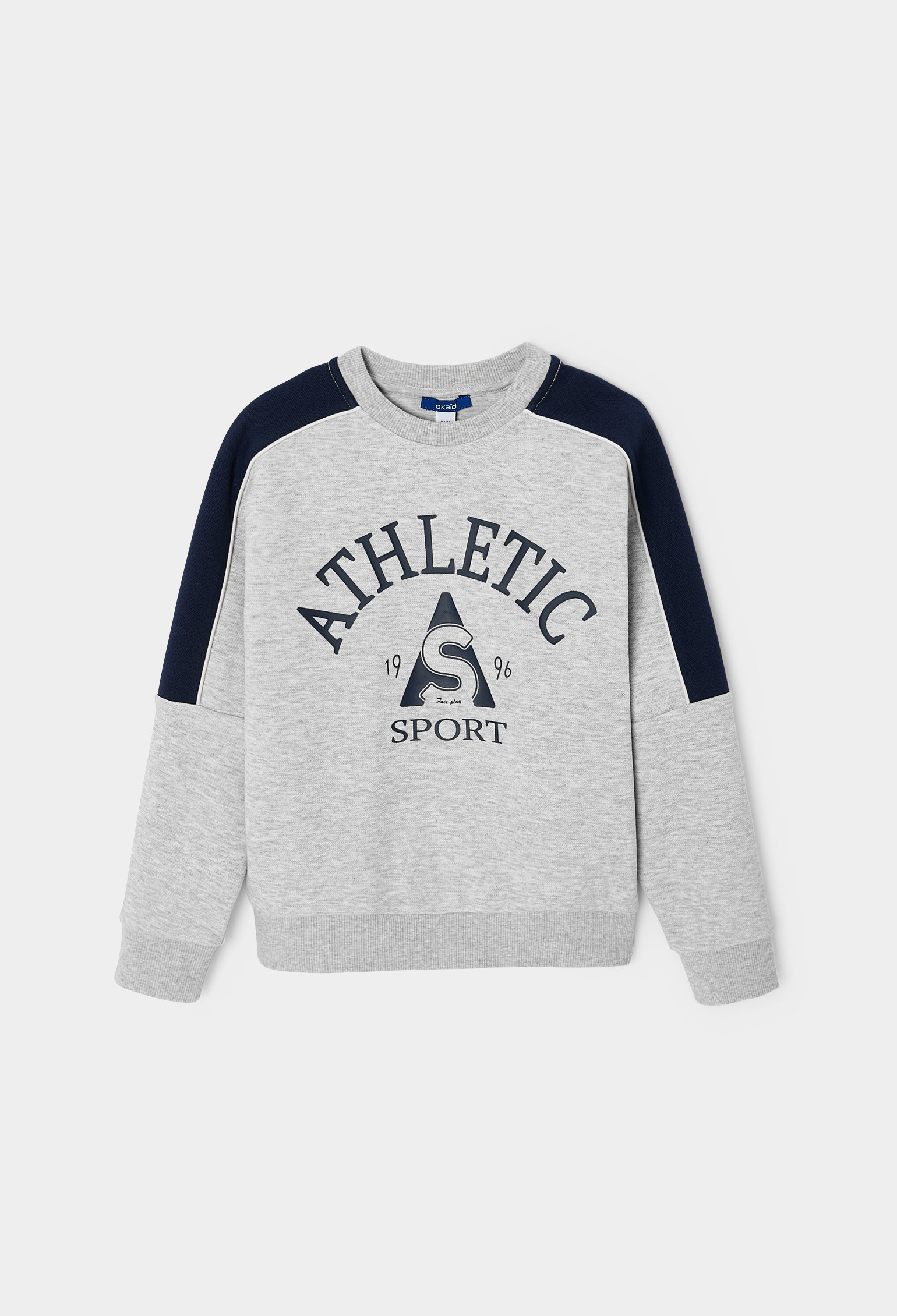 Sweat gris "Athletic" garçon - Gris Raton