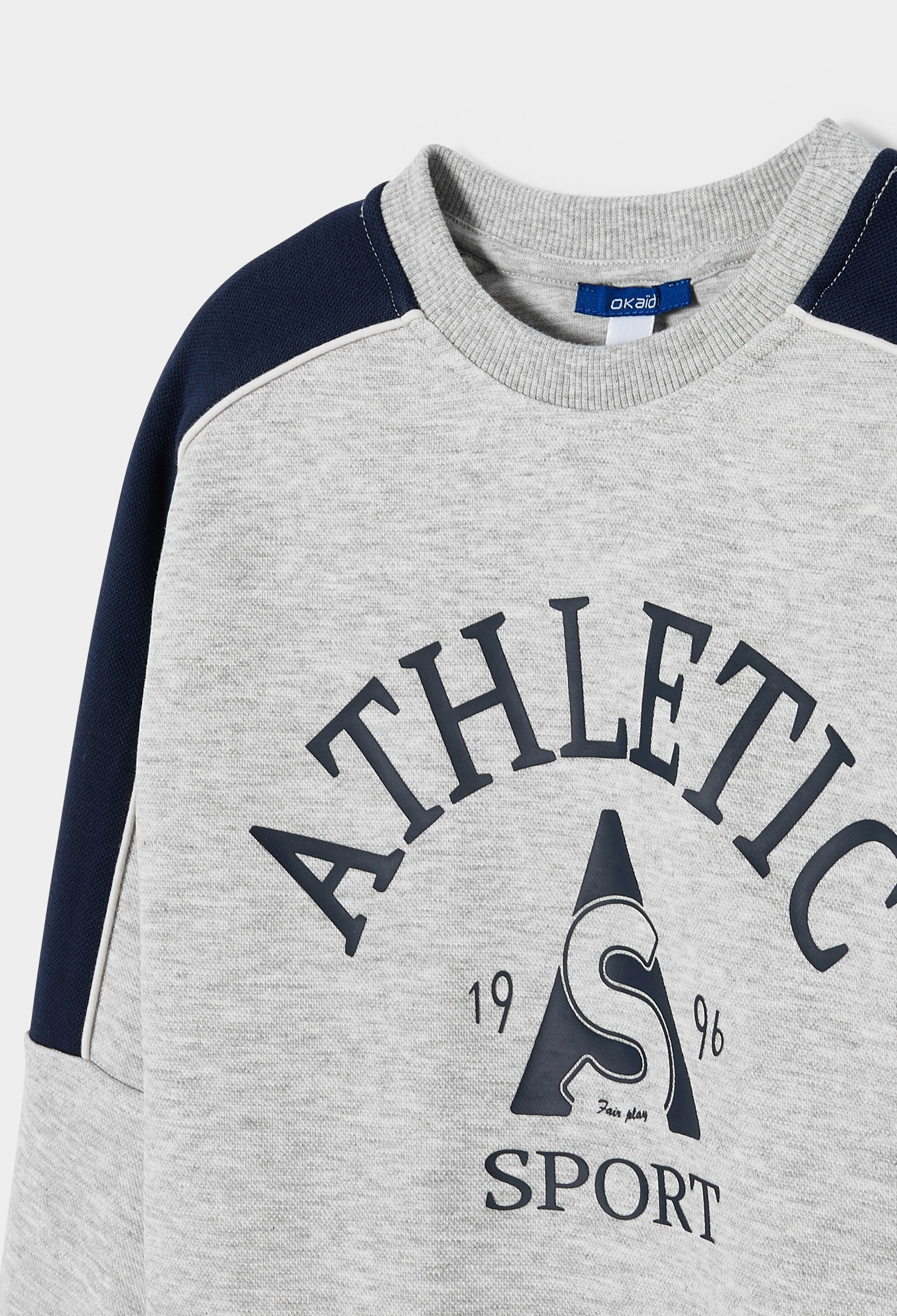 Sweat gris "Athletic" garçon - Gris Raton